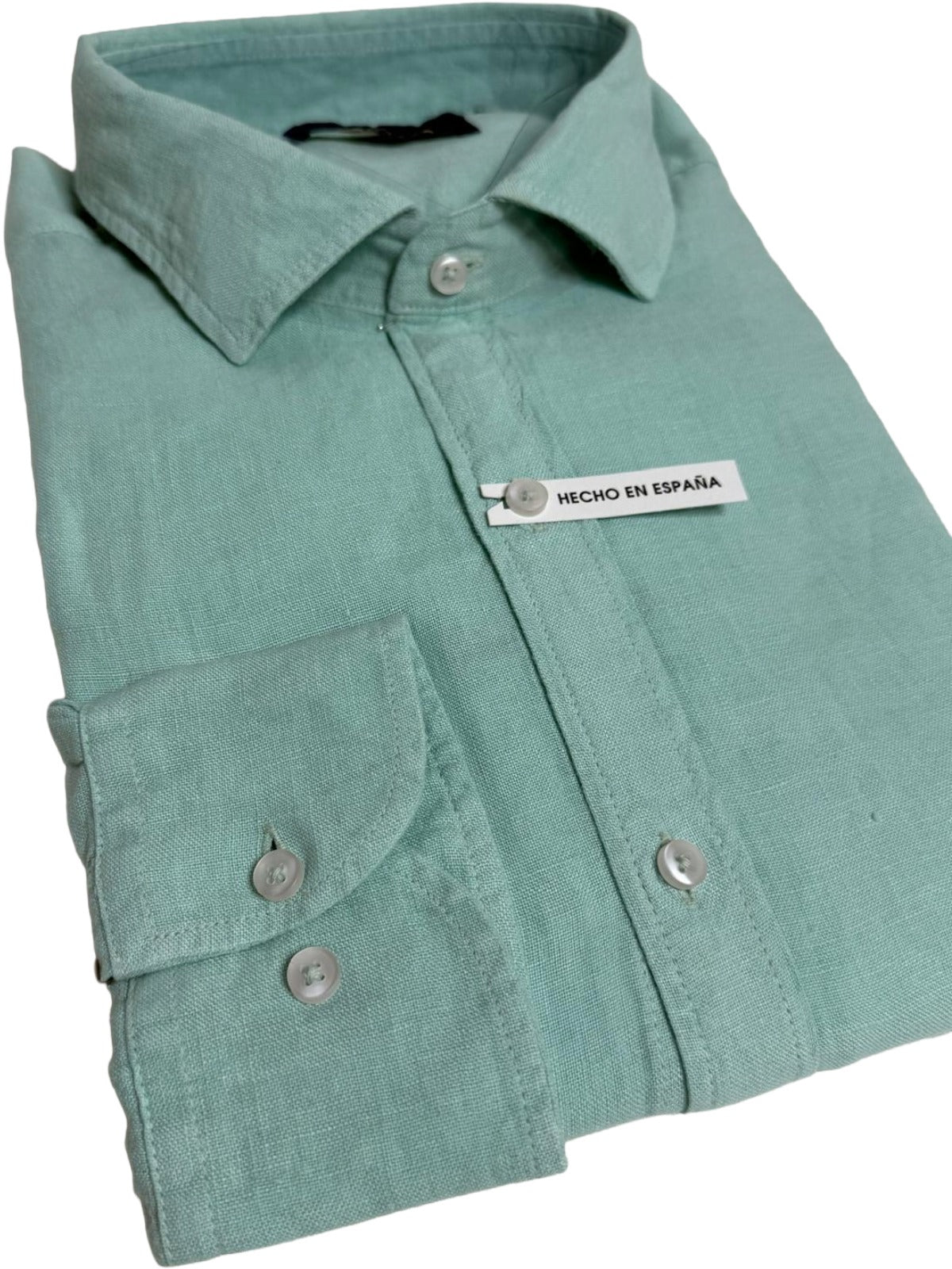 VERNAZZA — Camisa verde agua