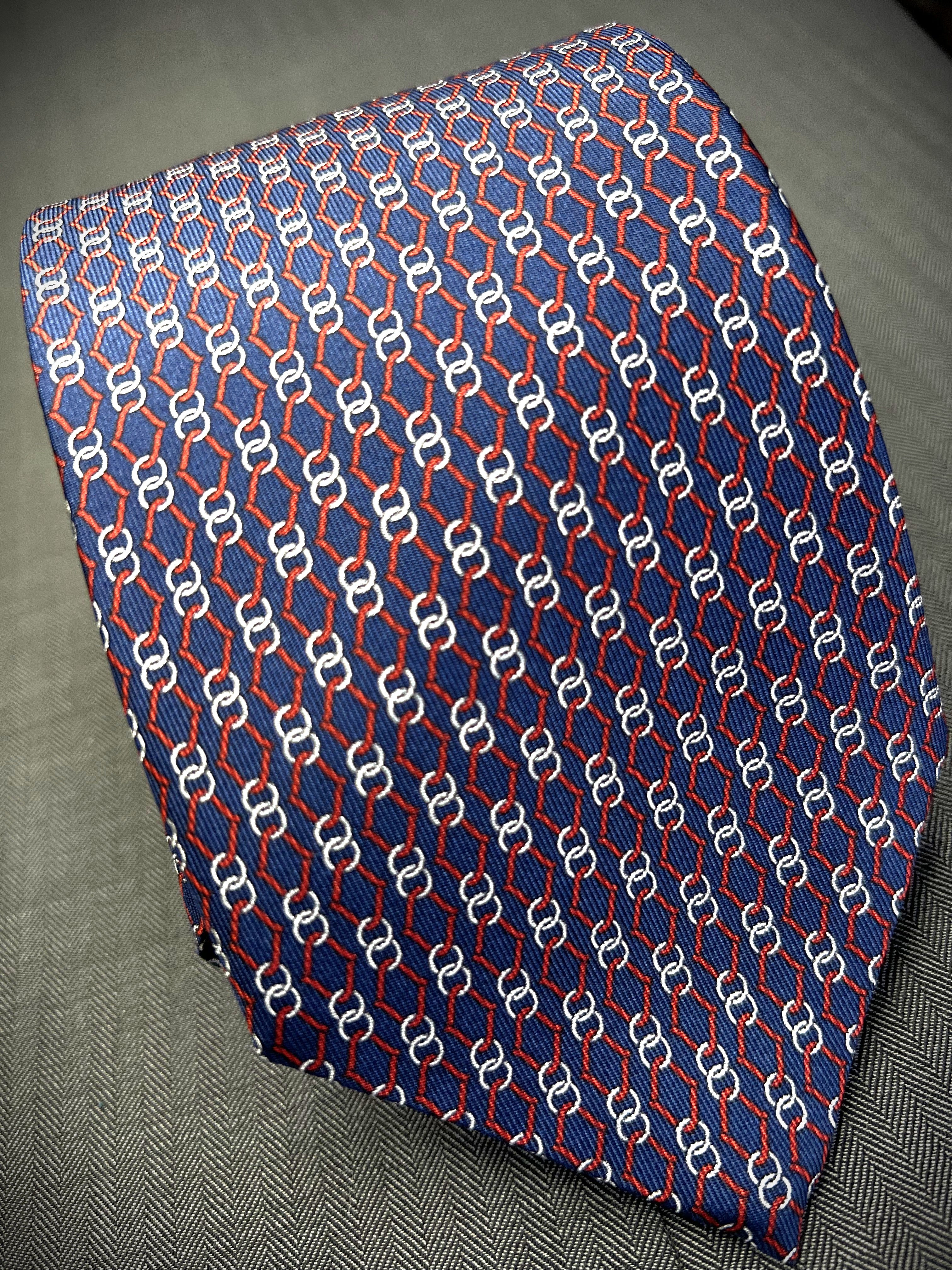 Corbata de seda Varenna azul