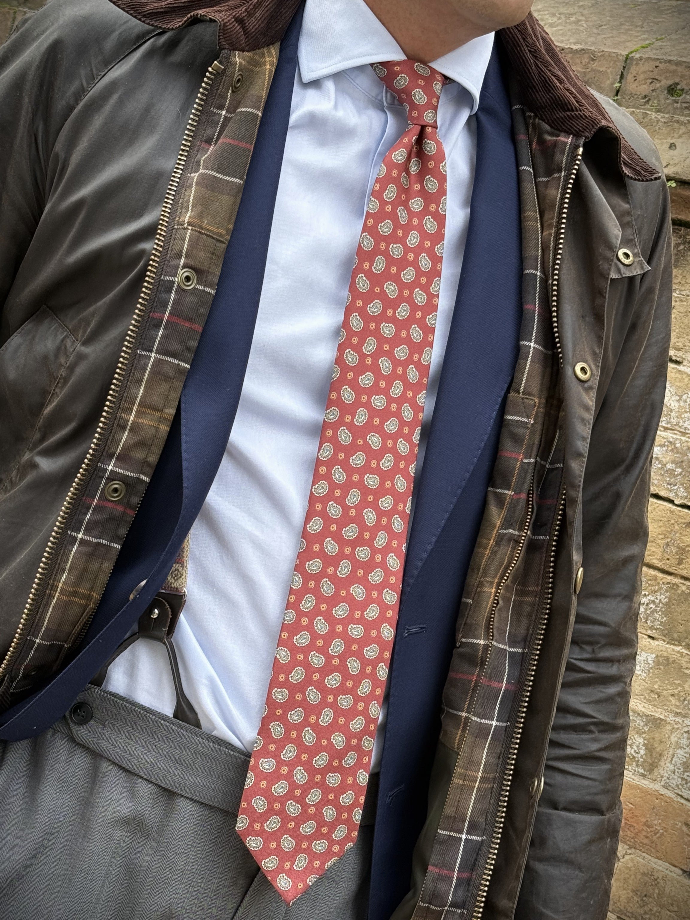 Corbata de seda Lezzeno Burdeos - Sólo 4 unidades