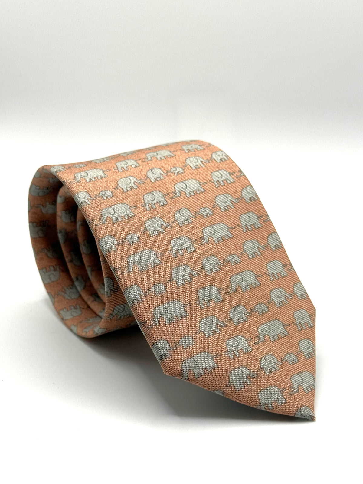Corbata de seda para niño L' elephant