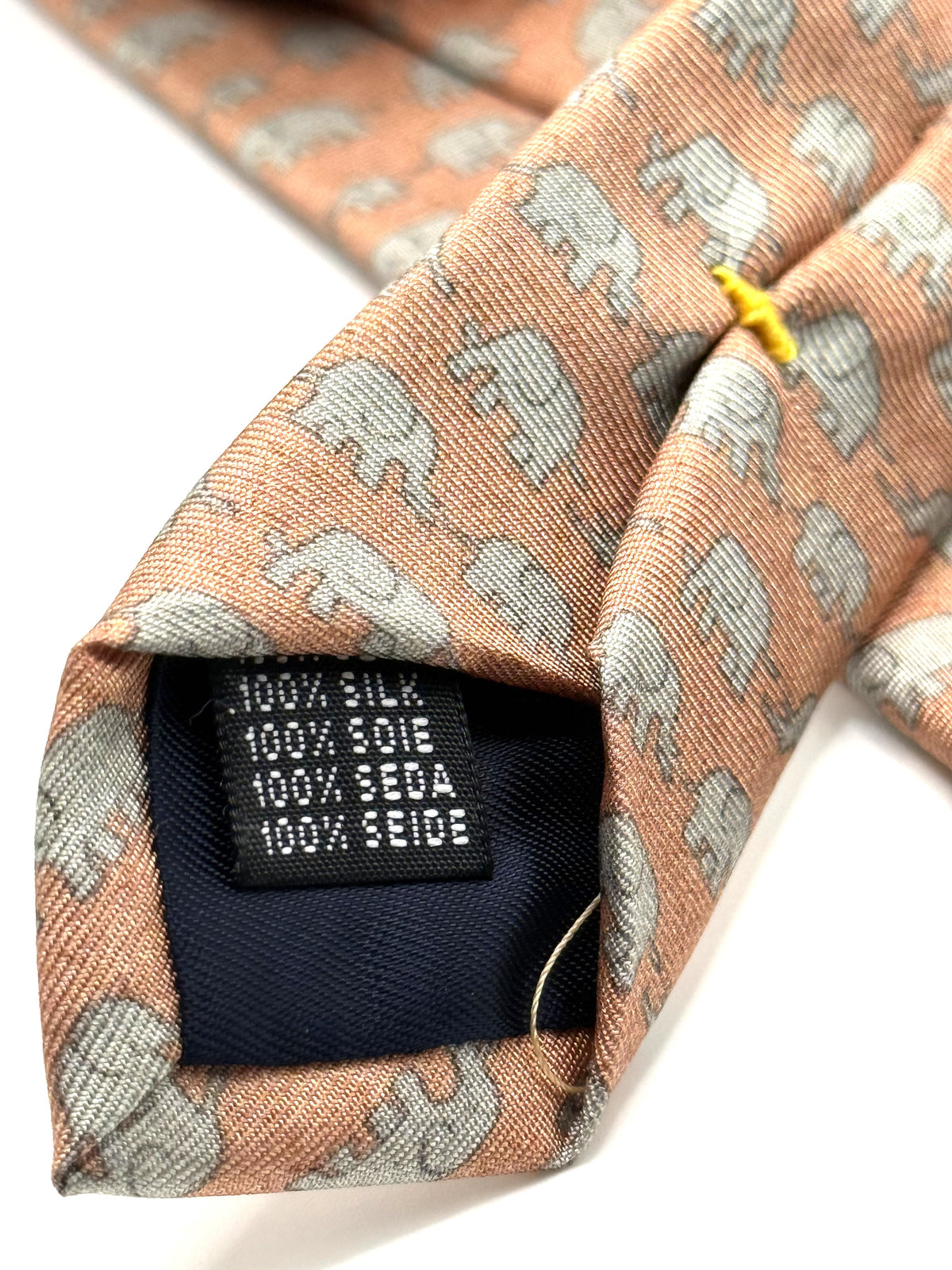 Corbata de seda para niño L' elephant