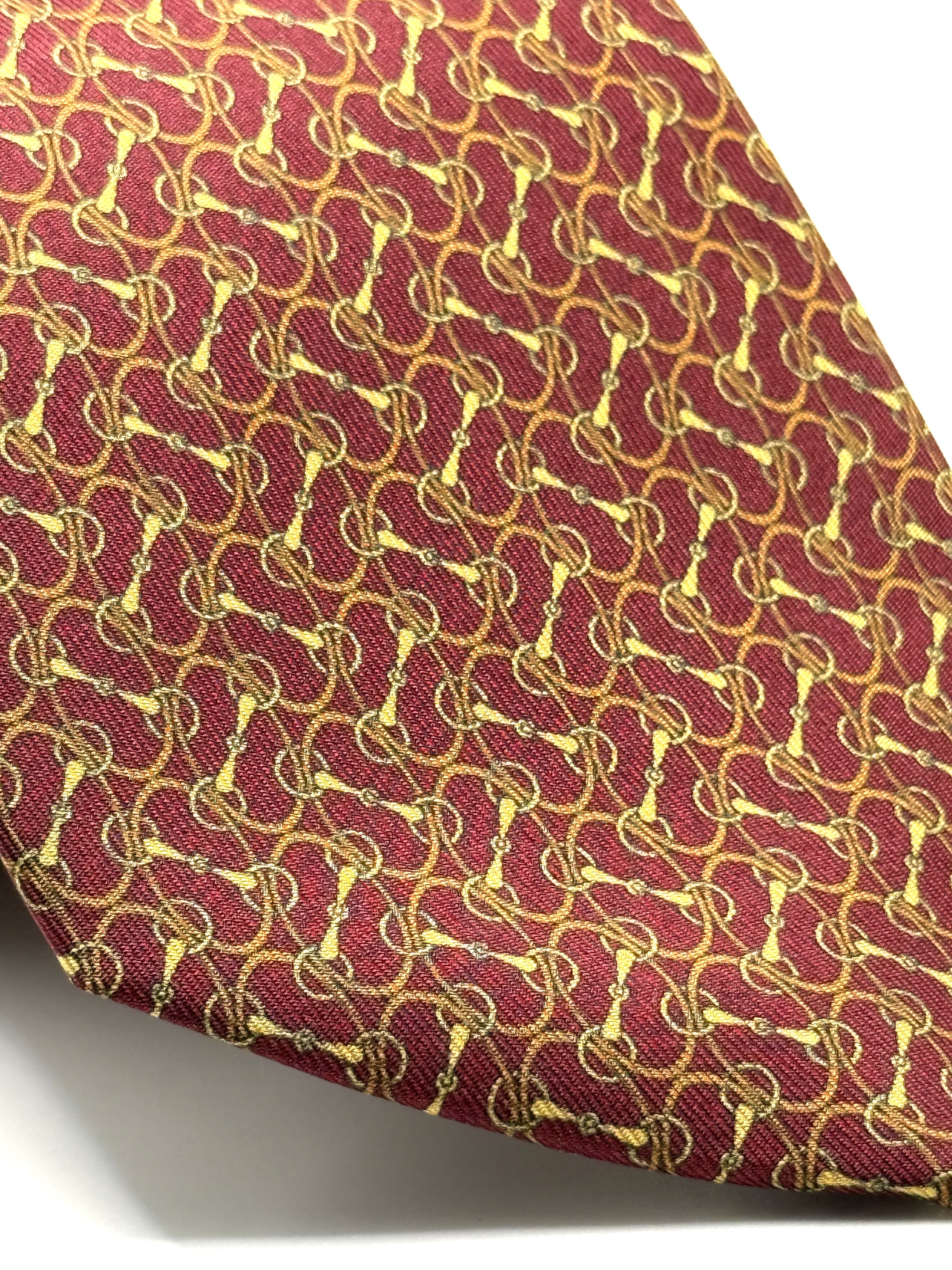 Corbata de seda Bellini Burdeos