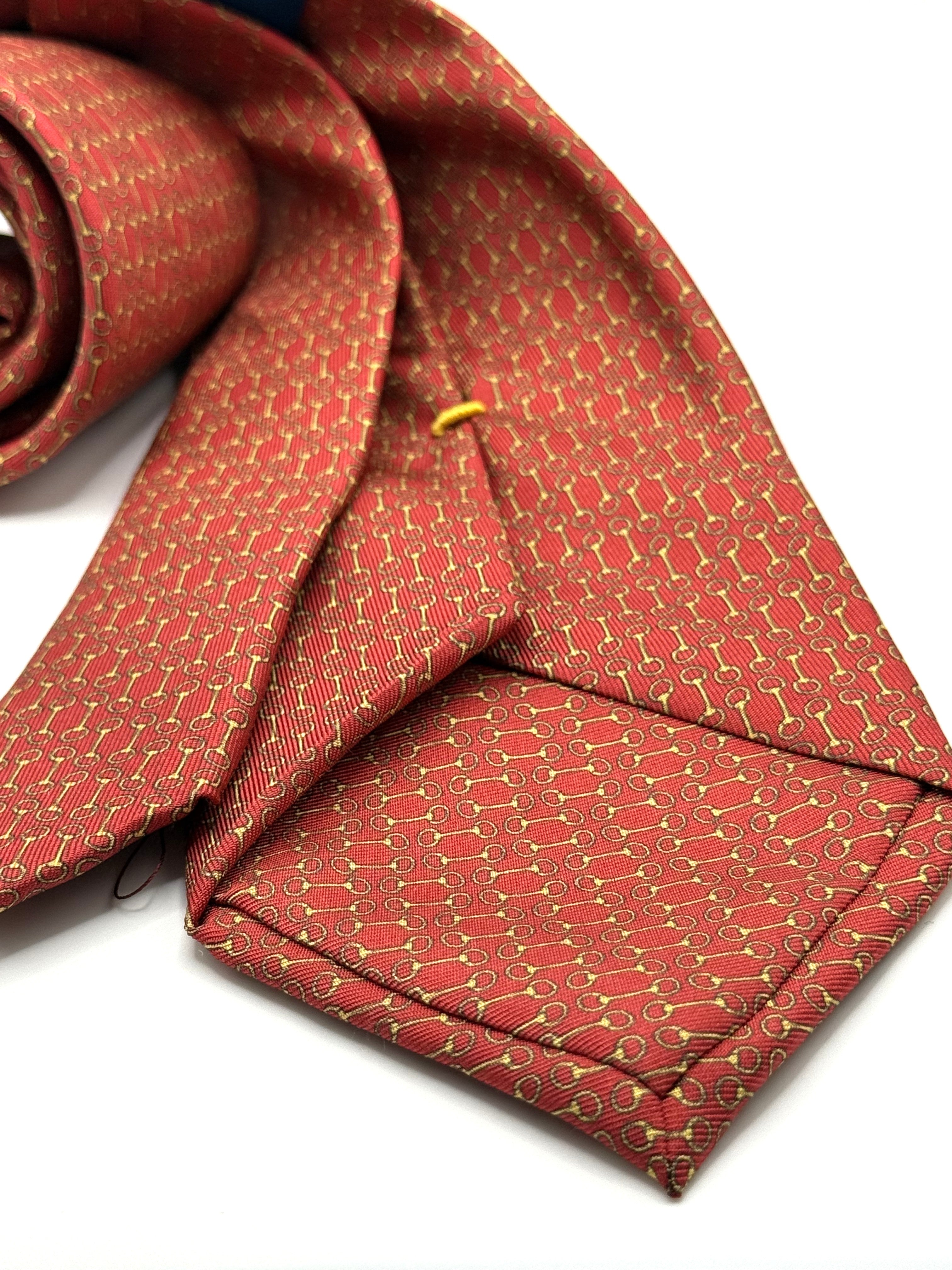 Corbata de seda Verrocchio Rosso