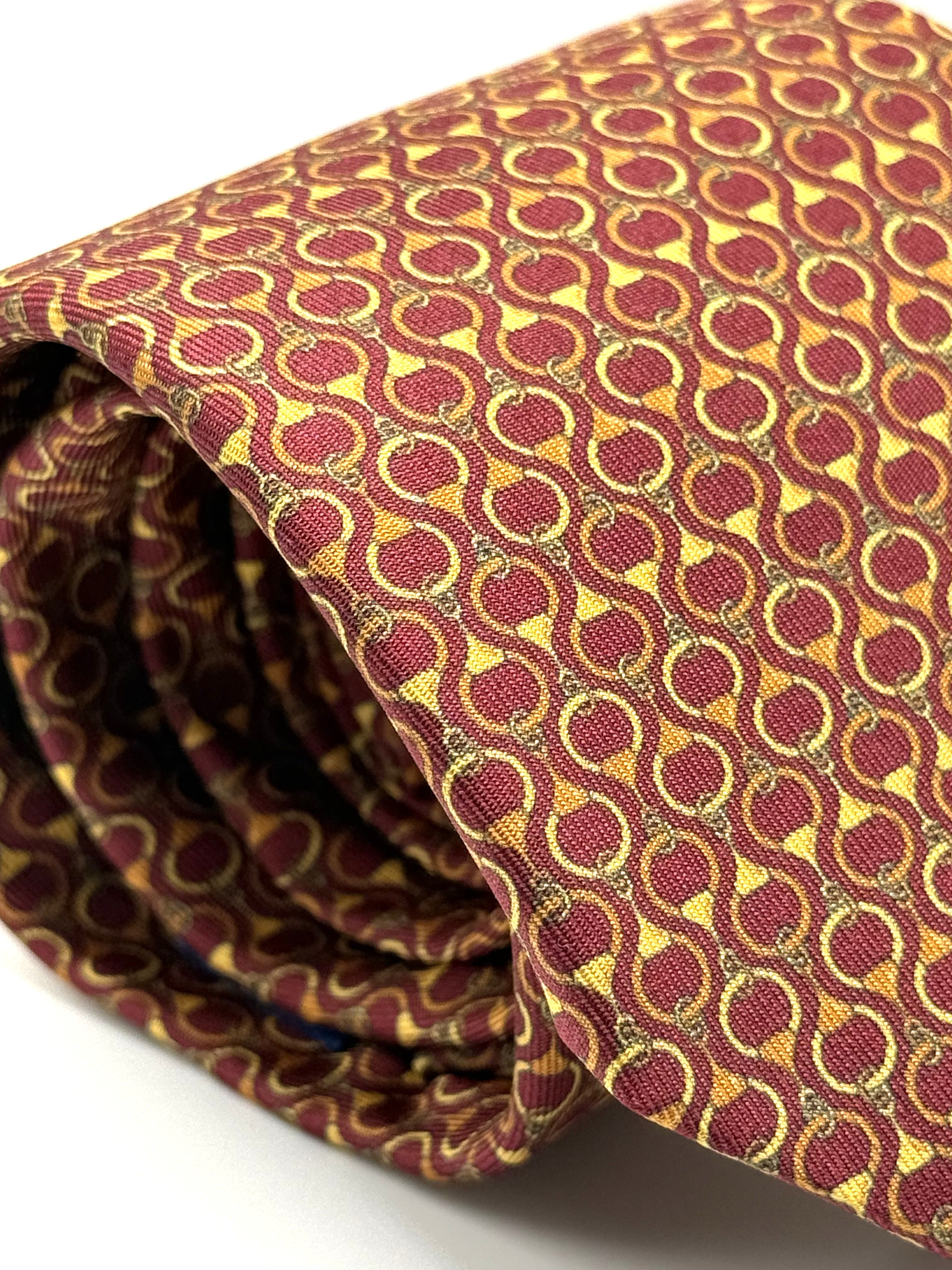 Corbata de seda Raphael burdeos