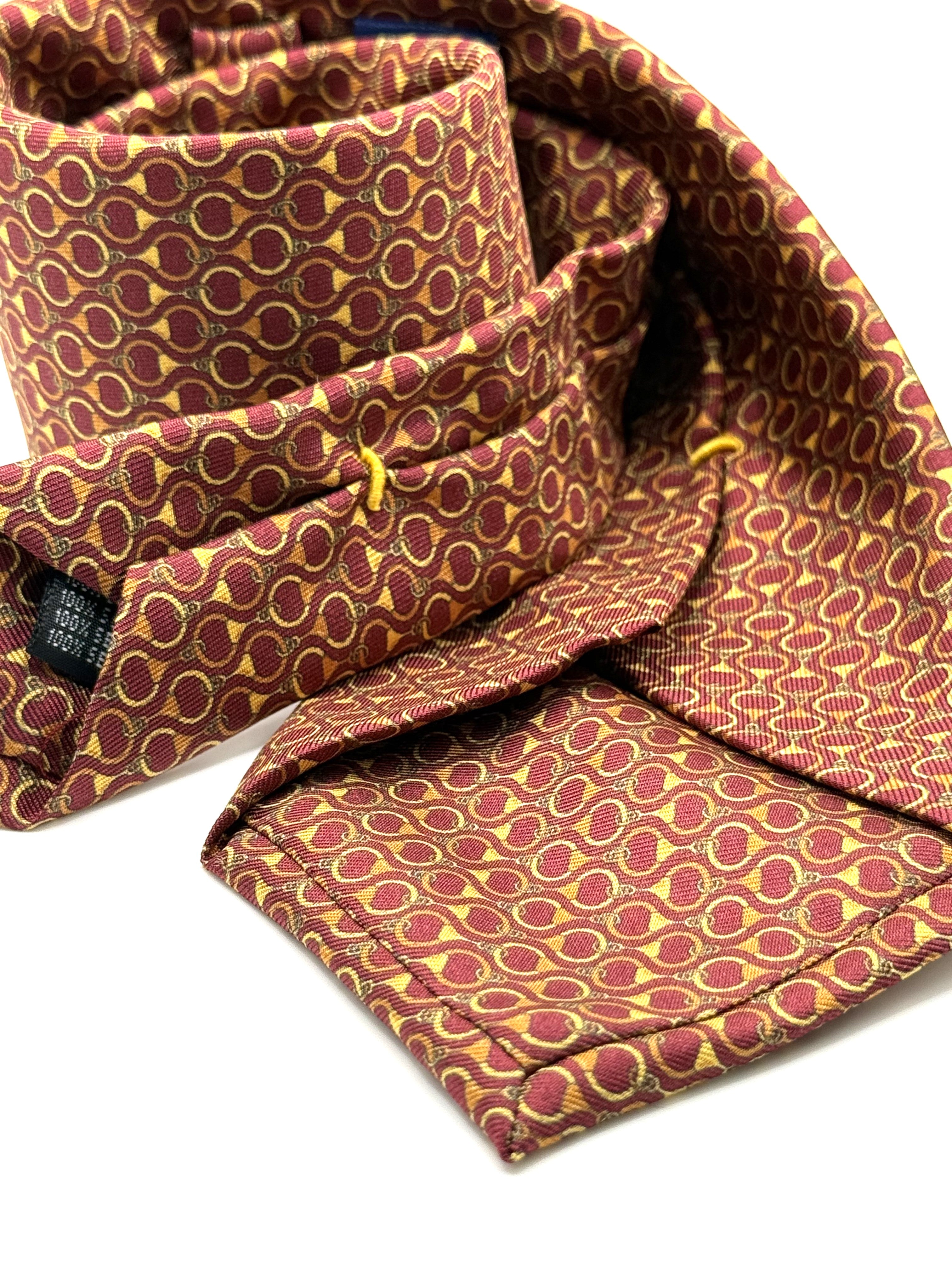 Corbata de seda Raphael burdeos