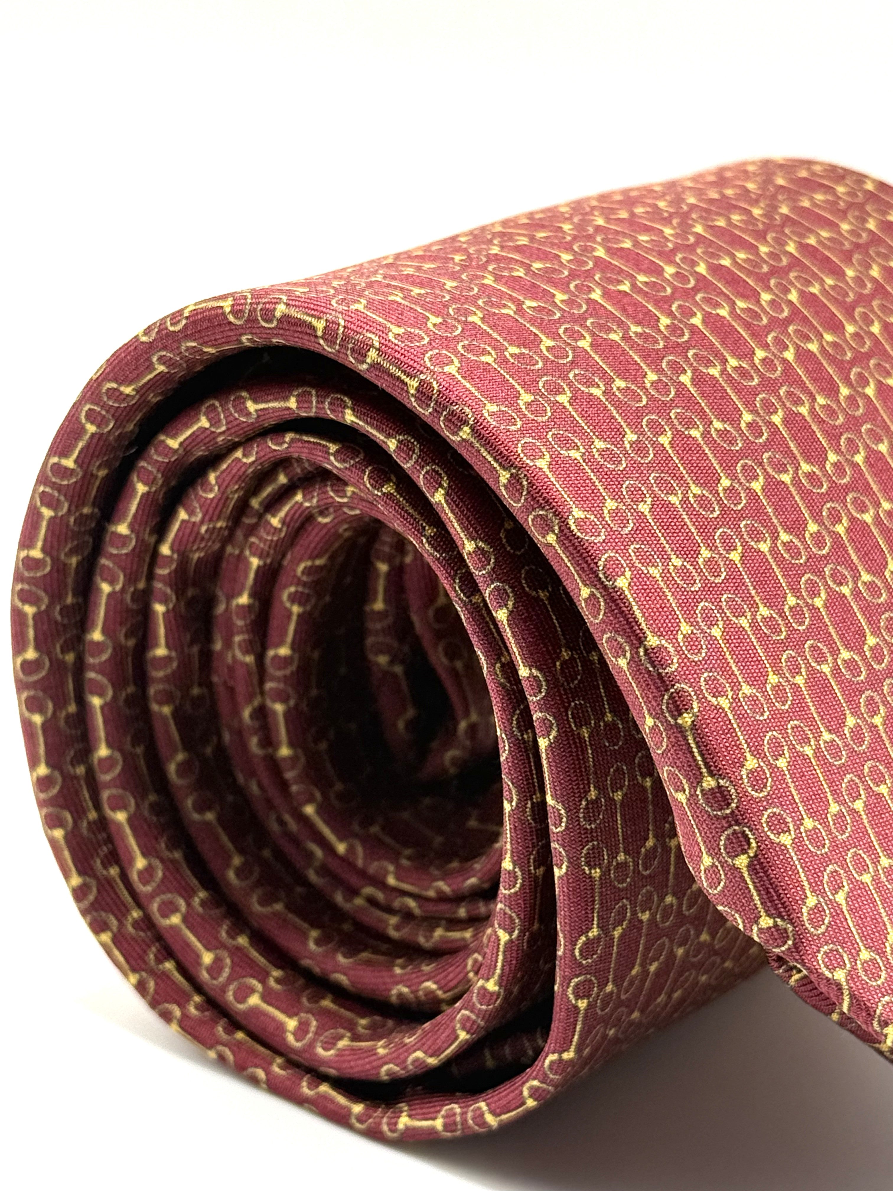 Corbata de seda Verrocchio Burdeos