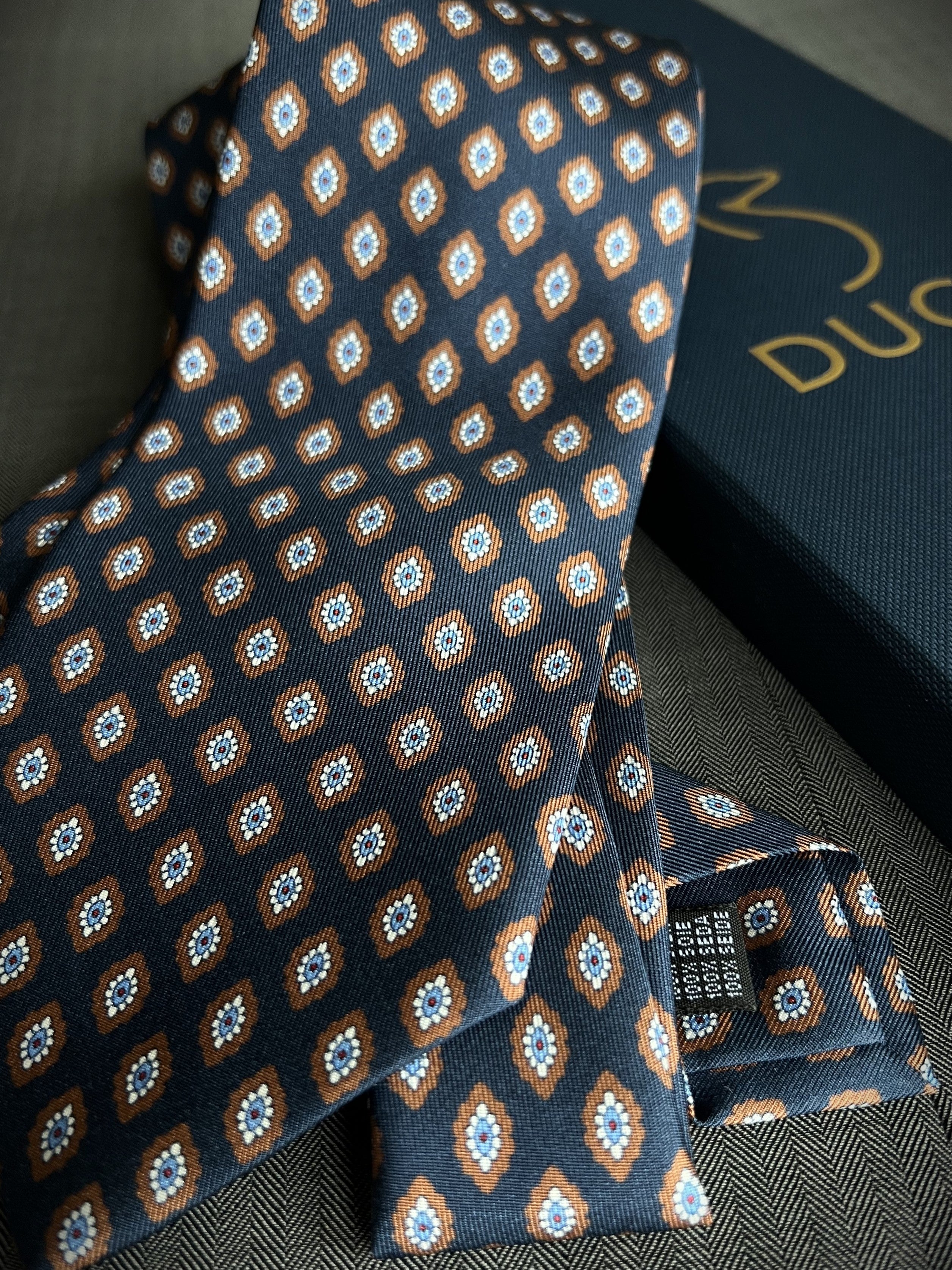 Corbata de seda Dongo Azul - Sólo 4 unidades