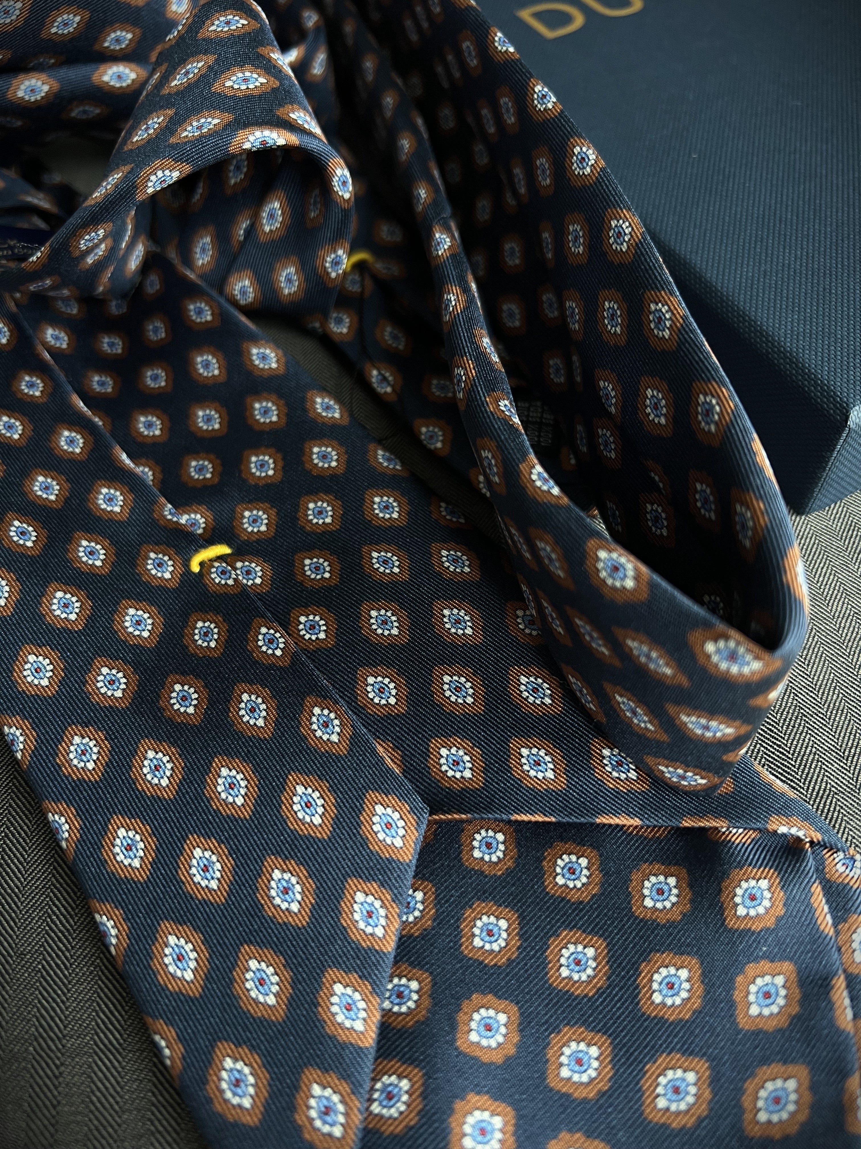 Corbata de seda Dongo Azul - Sólo 4 unidades