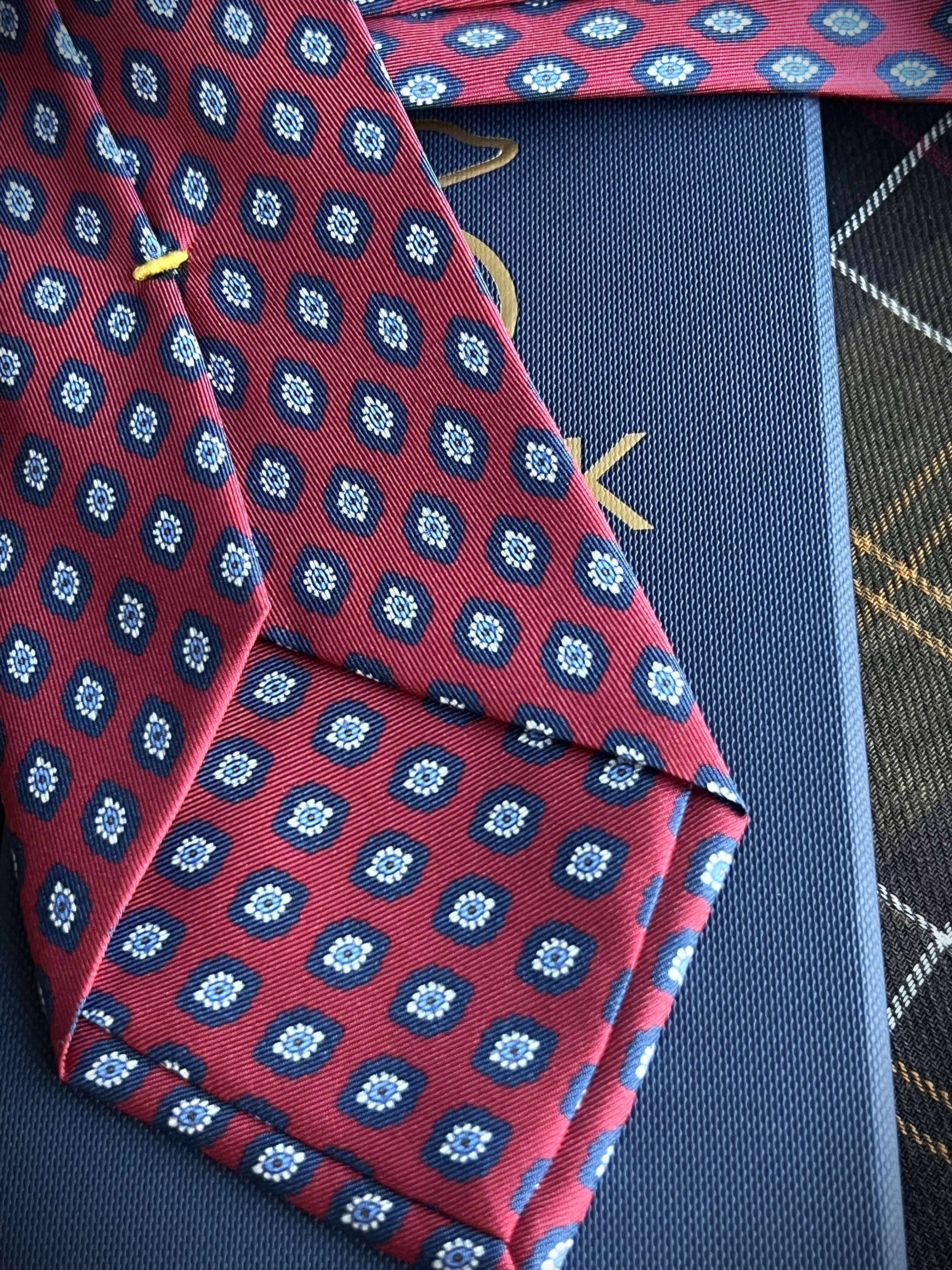 Corbata de seda Dongo Burdeos - Sólo 4 unidades