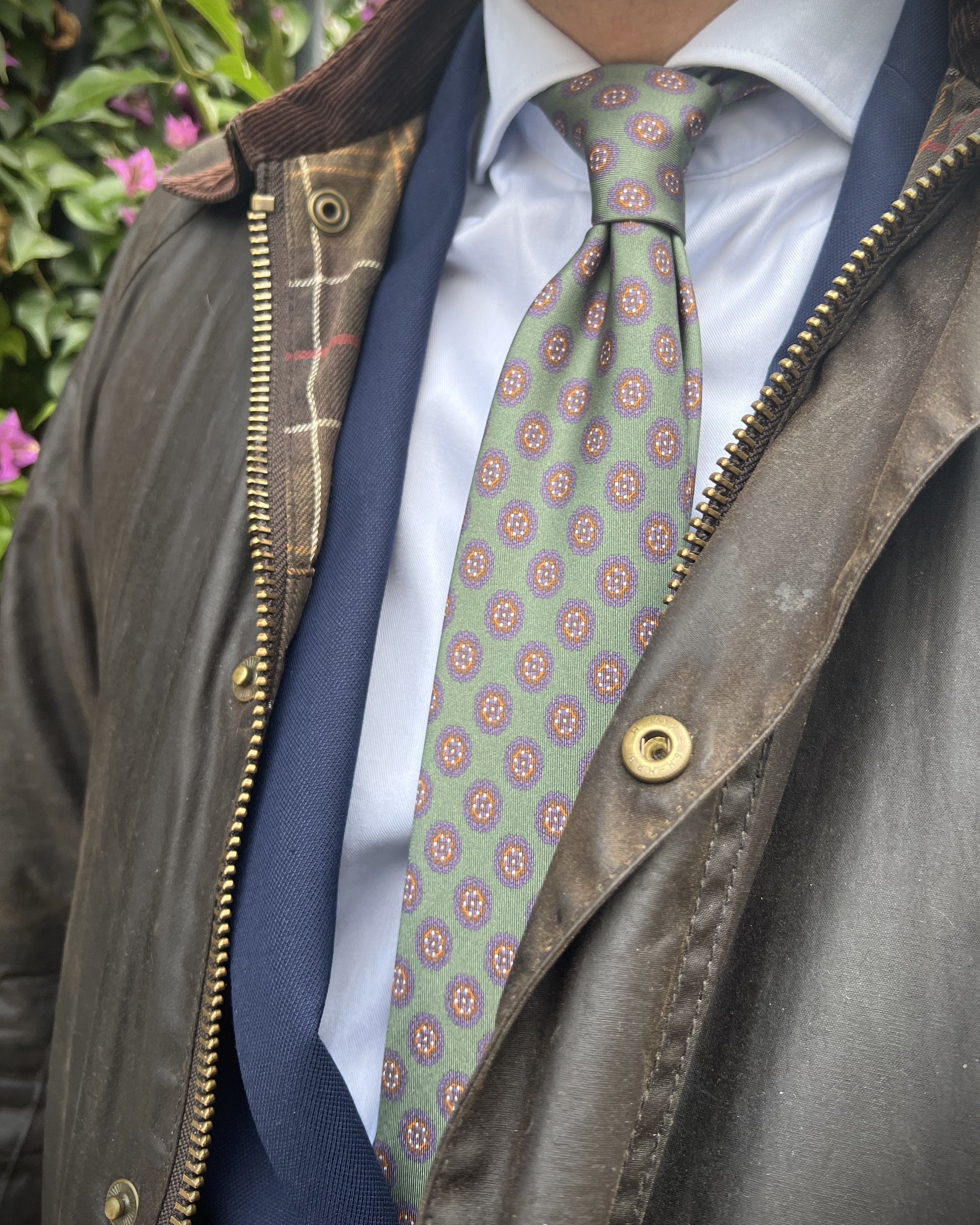 Corbata de seda Perledo