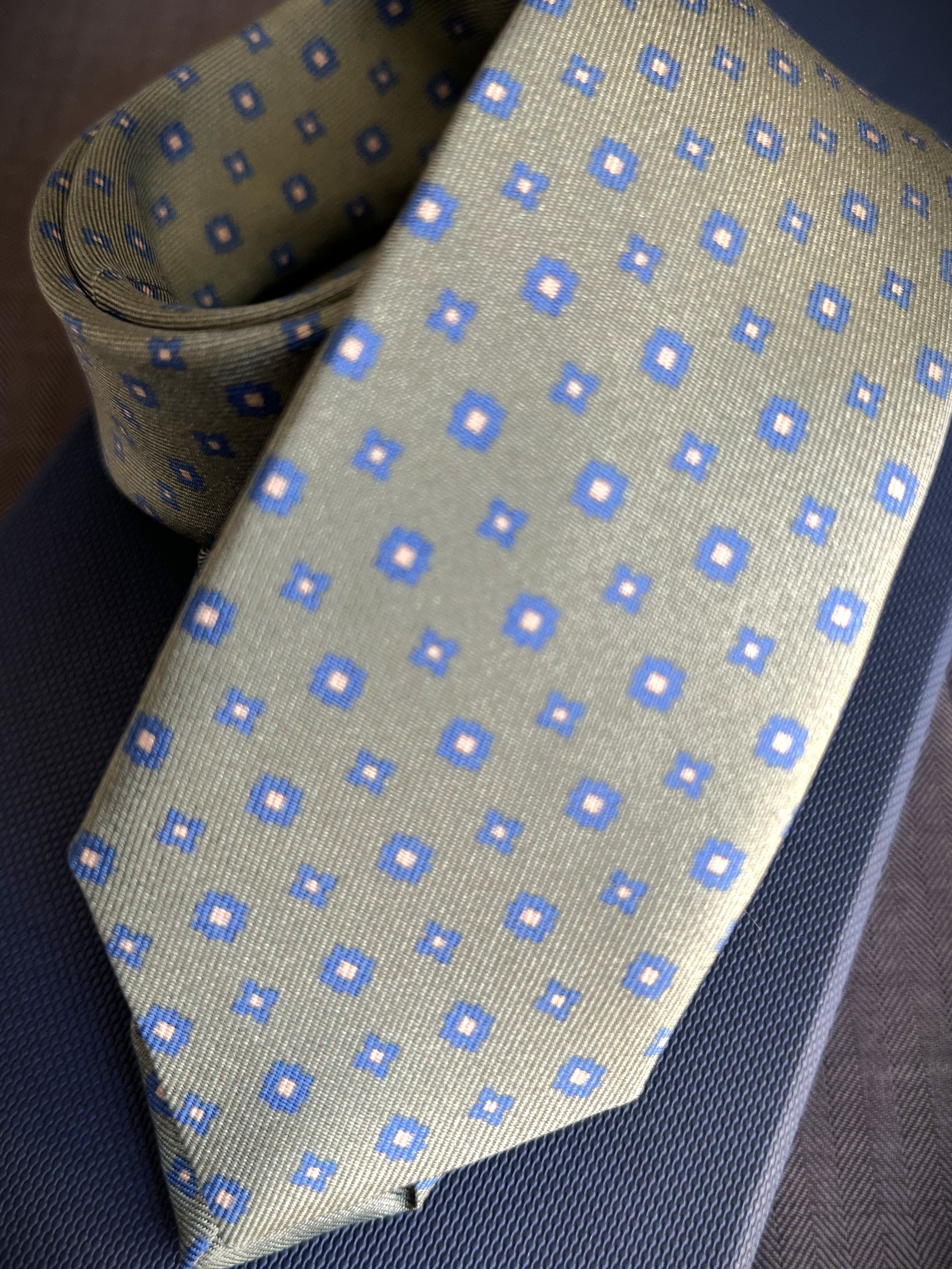 Corbata de seda para niño Sorico verde