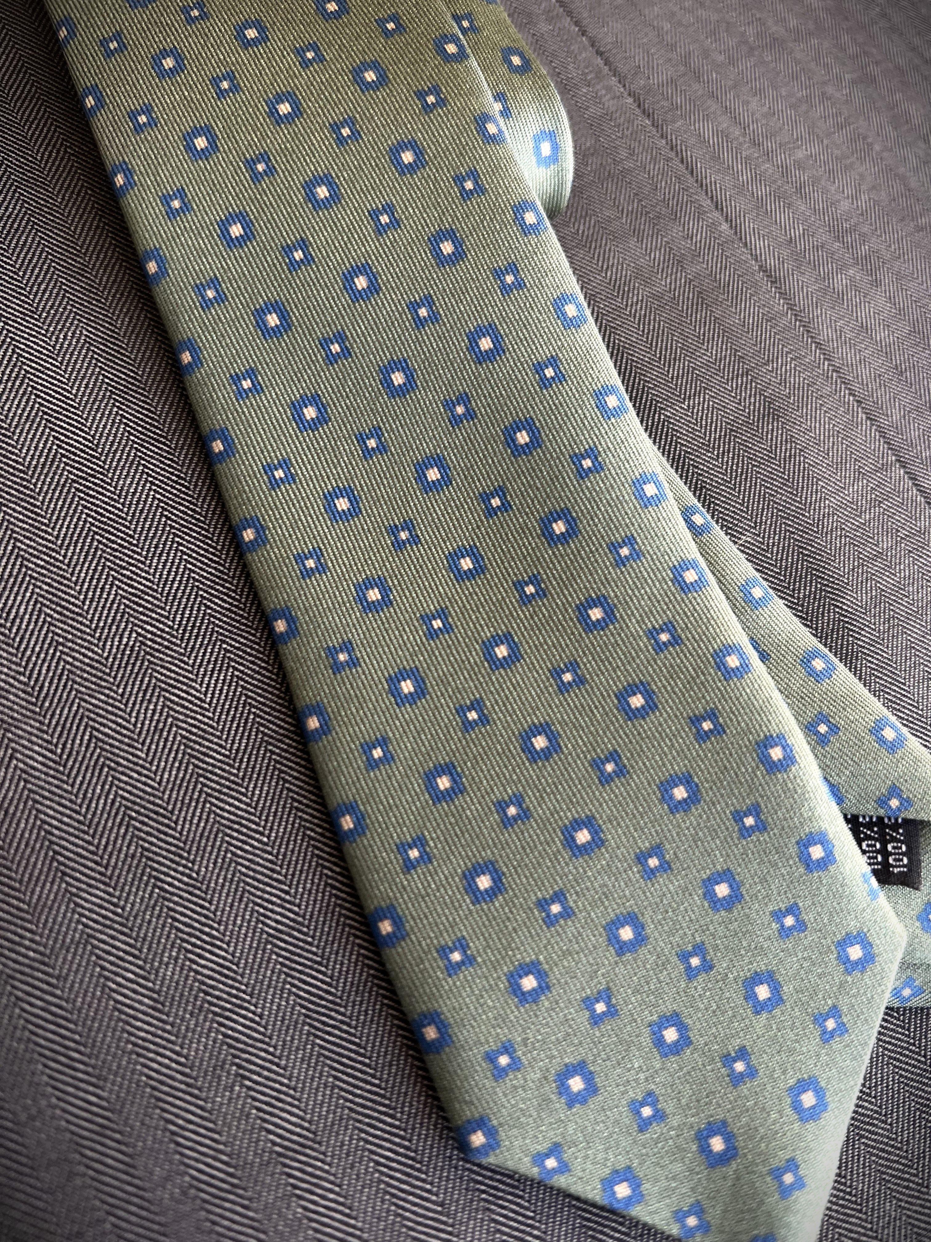 Corbata de seda para niño Sorico verde