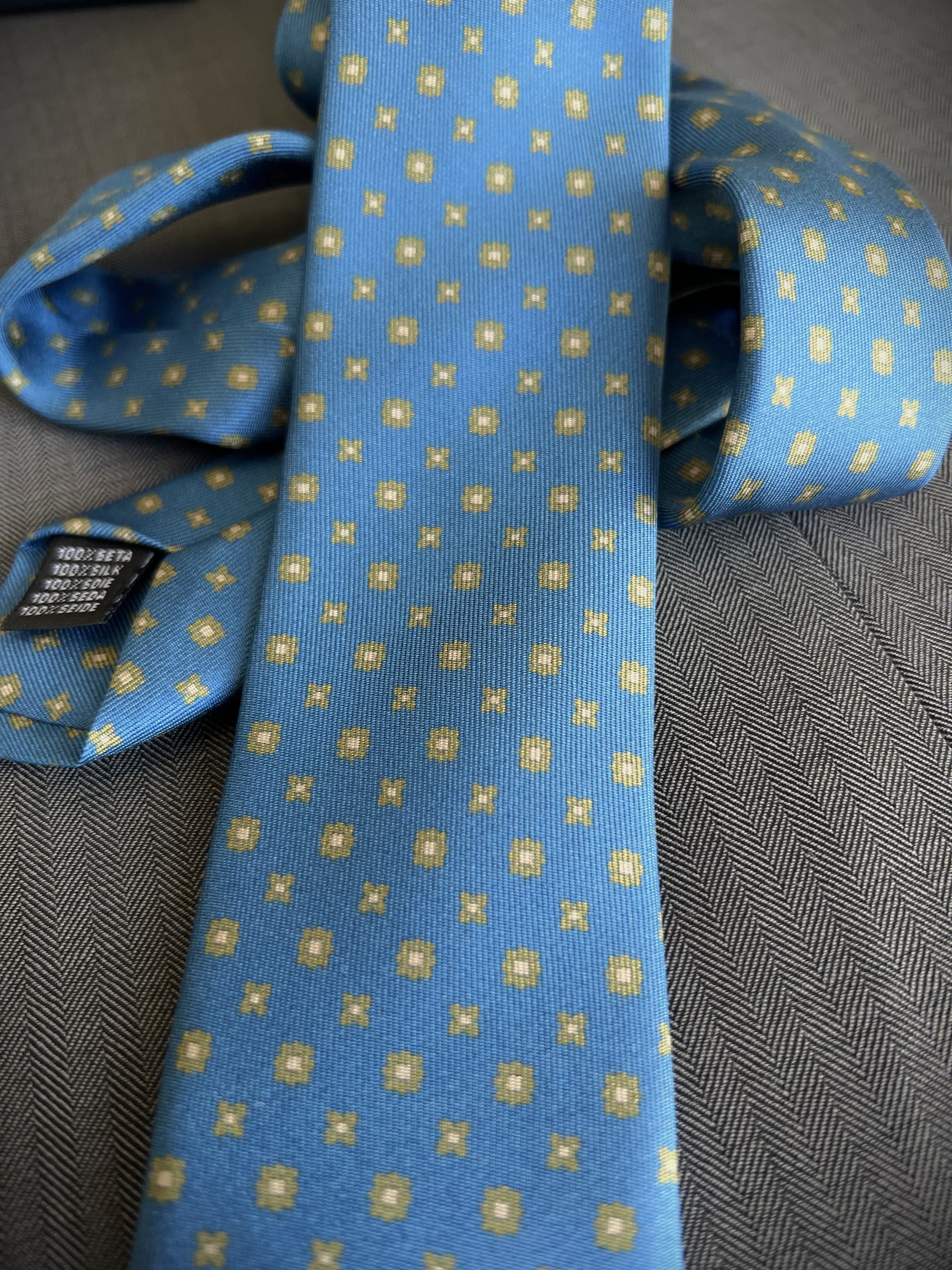 Corbata de seda para niño Sorico azul