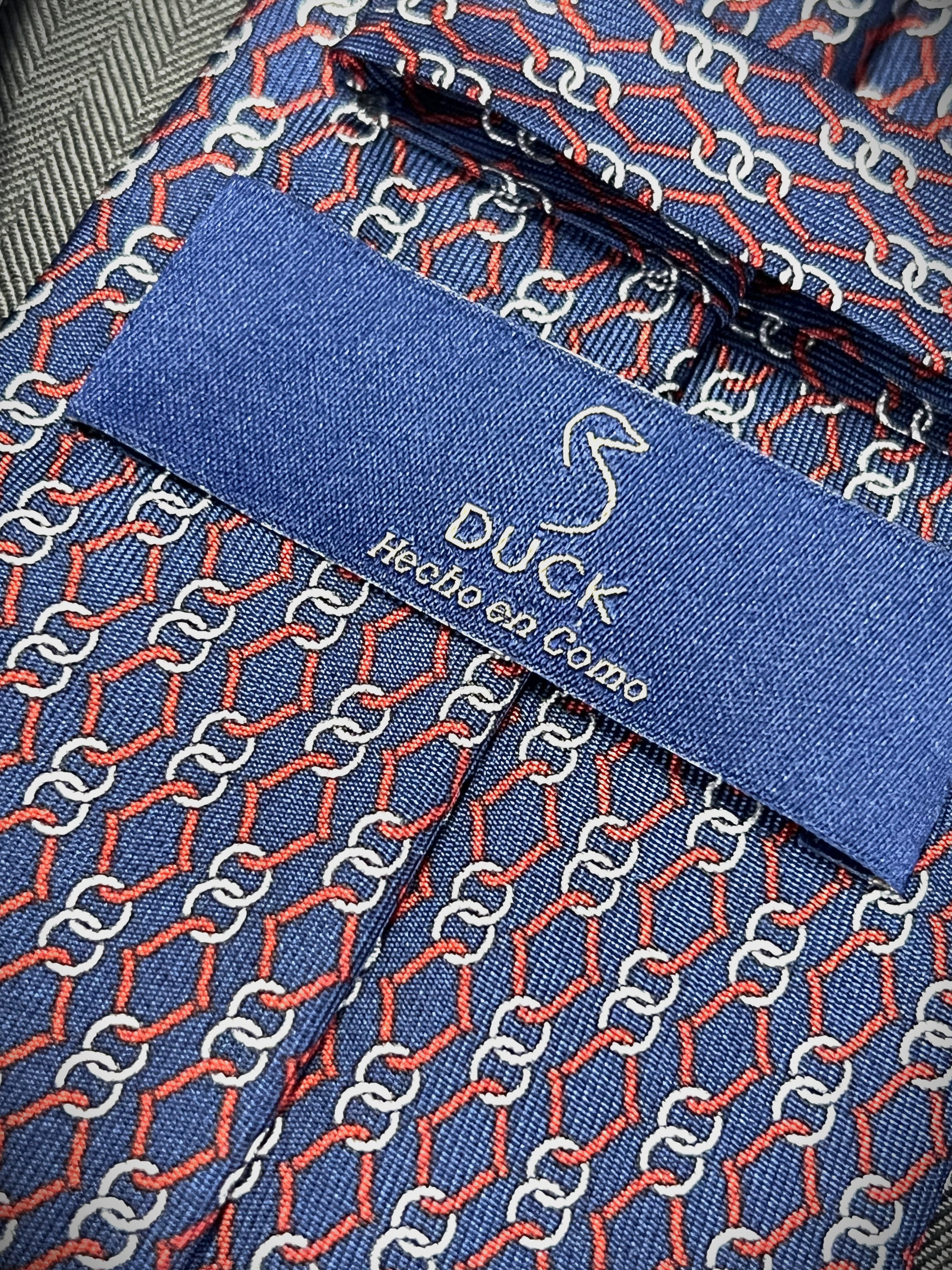 Corbata de seda Varenna azul