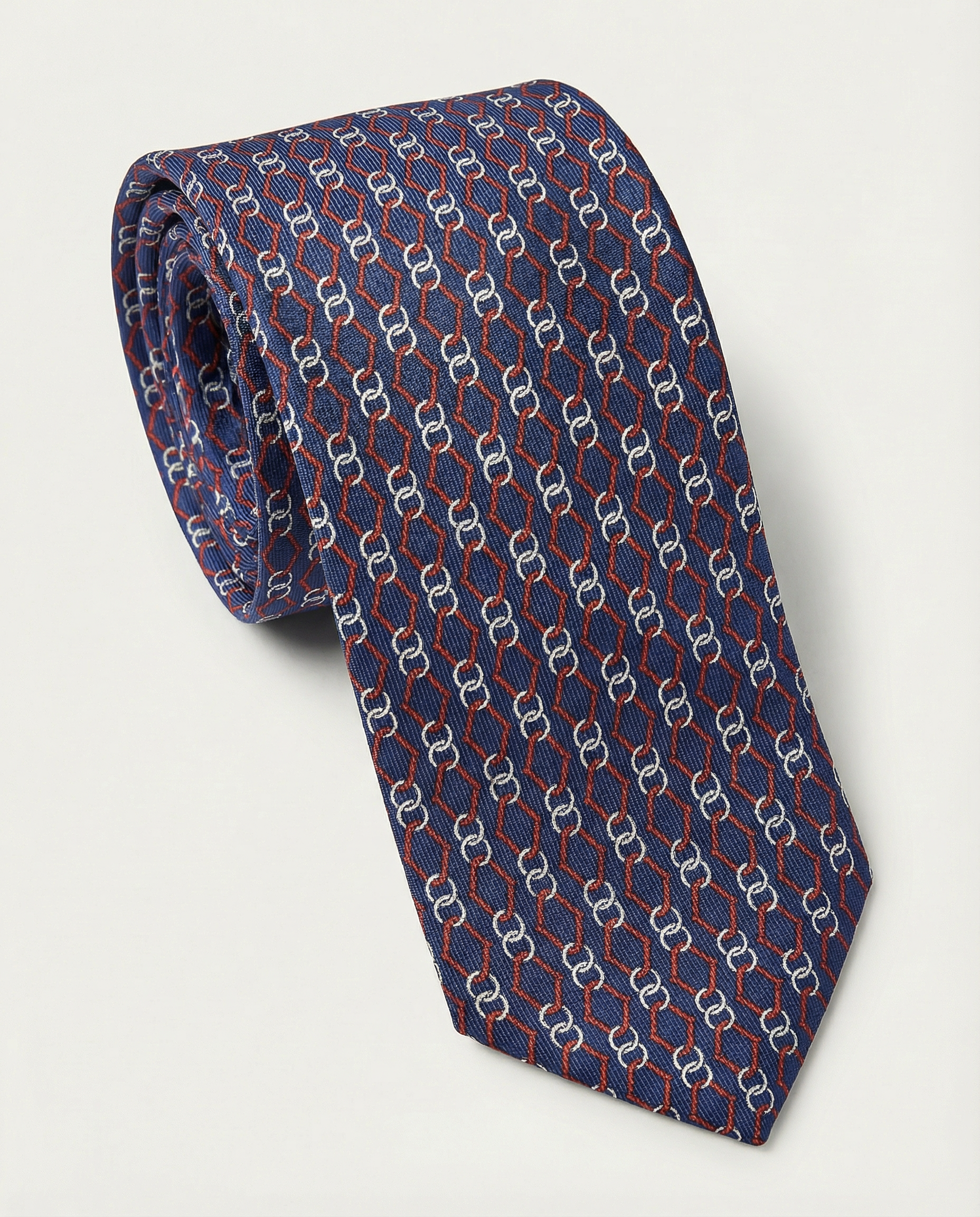 Corbata de seda Varenna azul