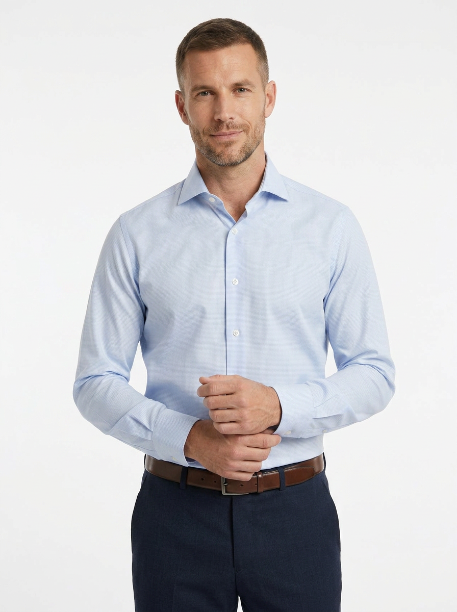 Camisa Lissata — Celeste