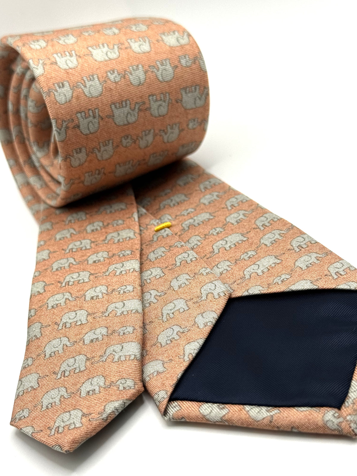 Corbata de seda para niño L' elephant