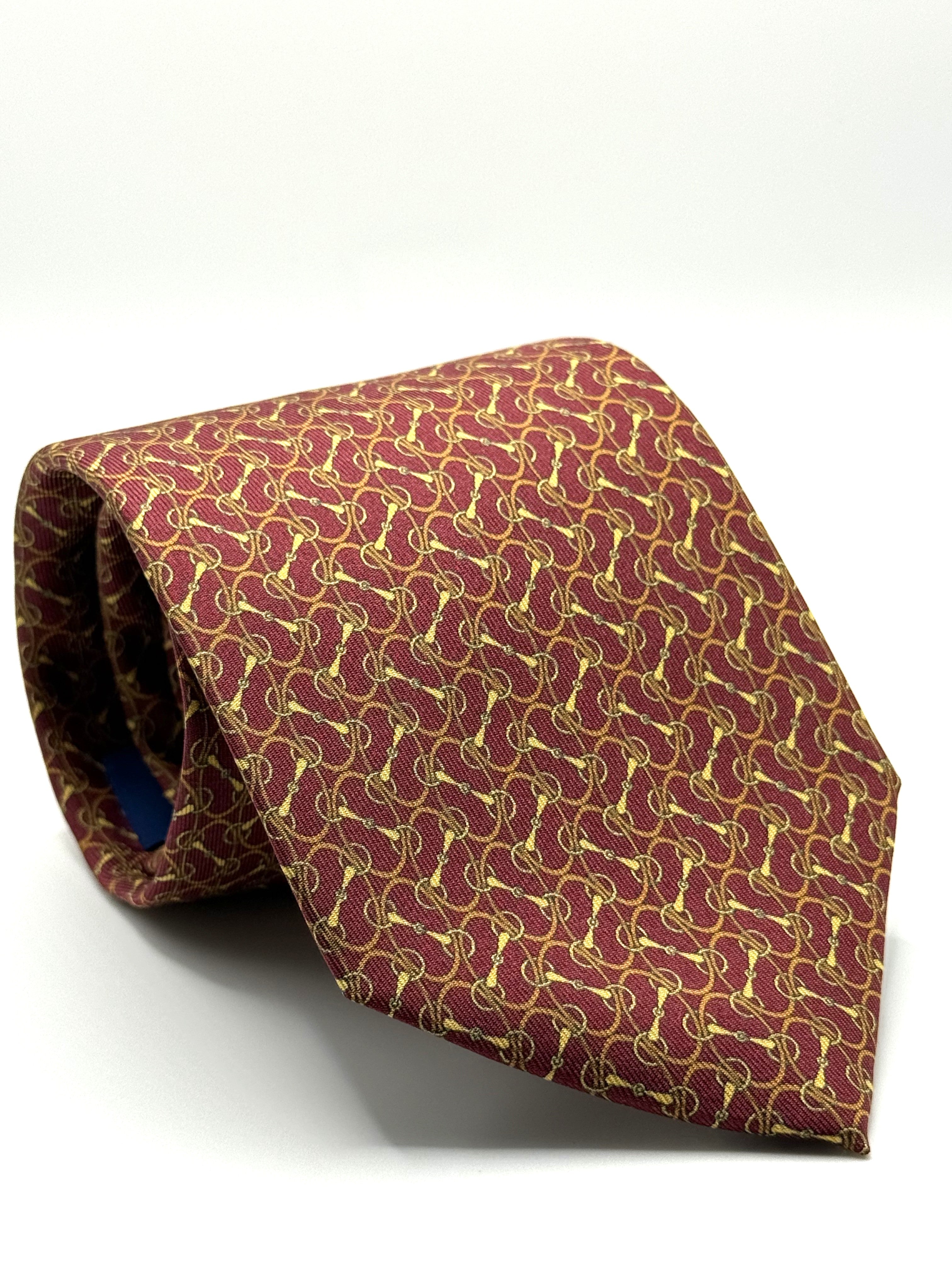 Corbata de seda Bellini Burdeos