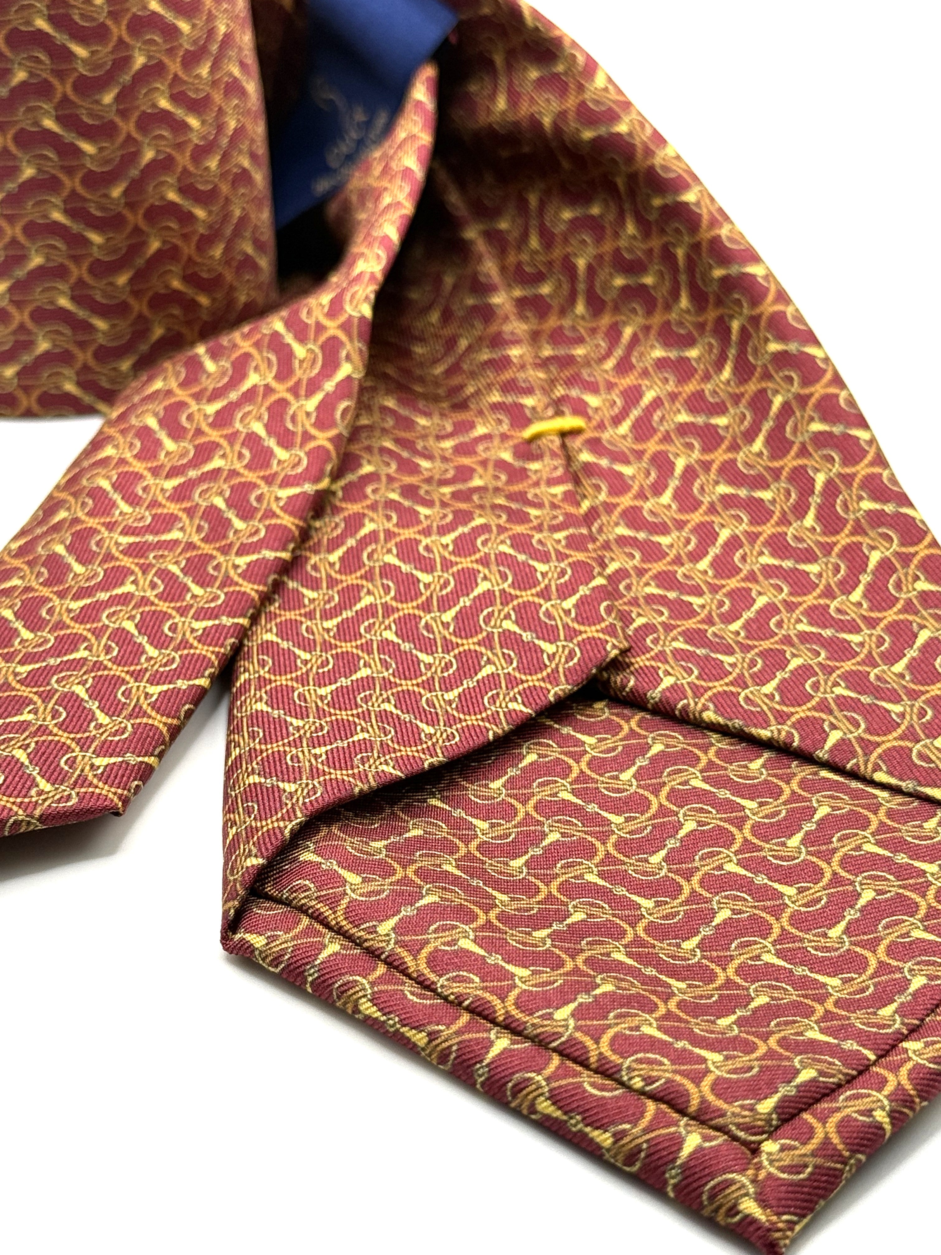 Corbata de seda Bellini Burdeos