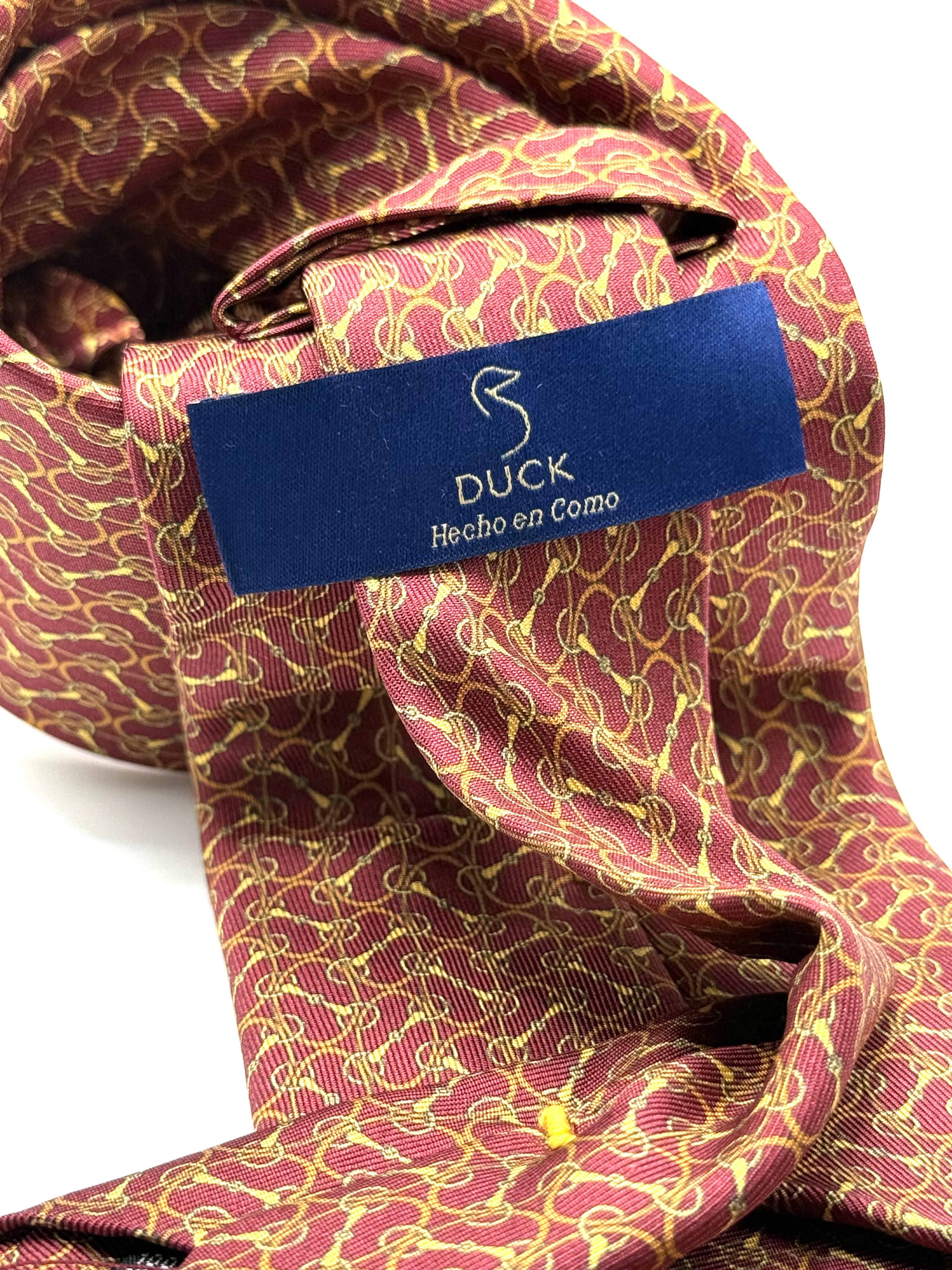 Corbata de seda Bellini Burdeos