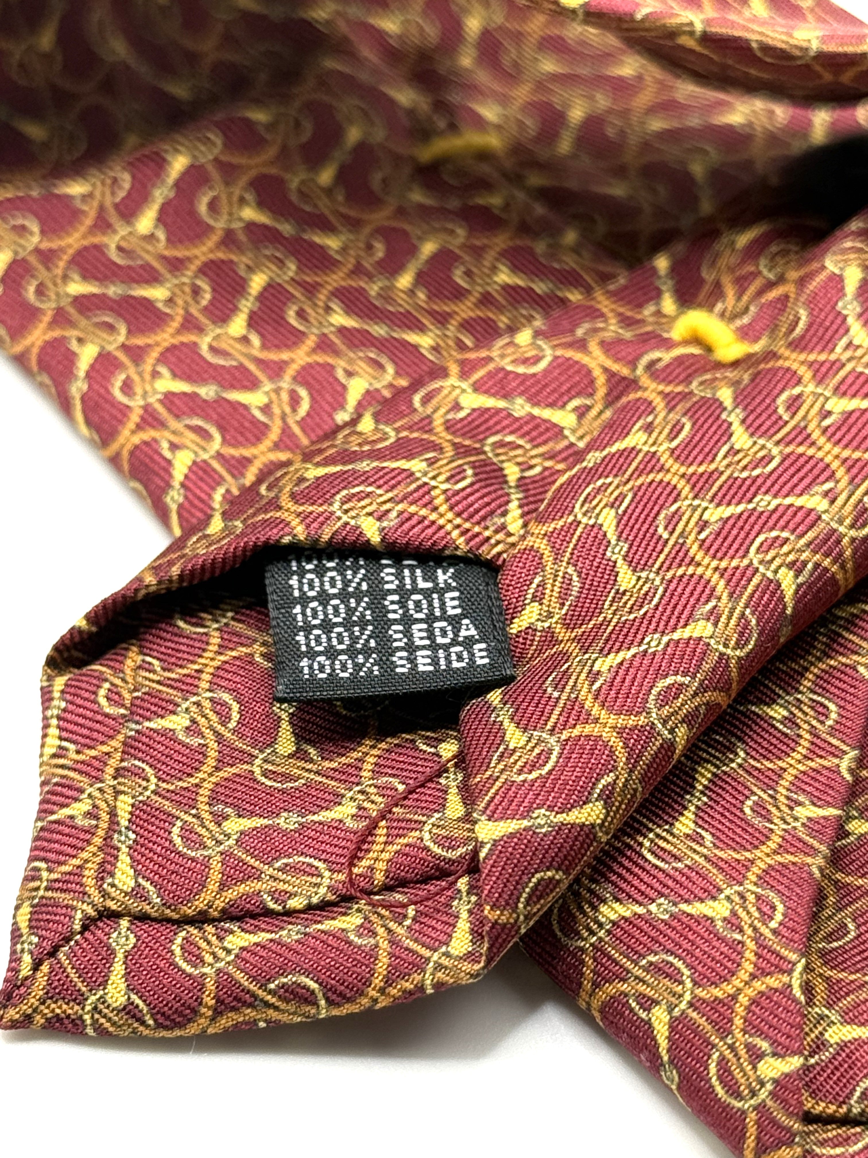 Corbata de seda Bellini Burdeos