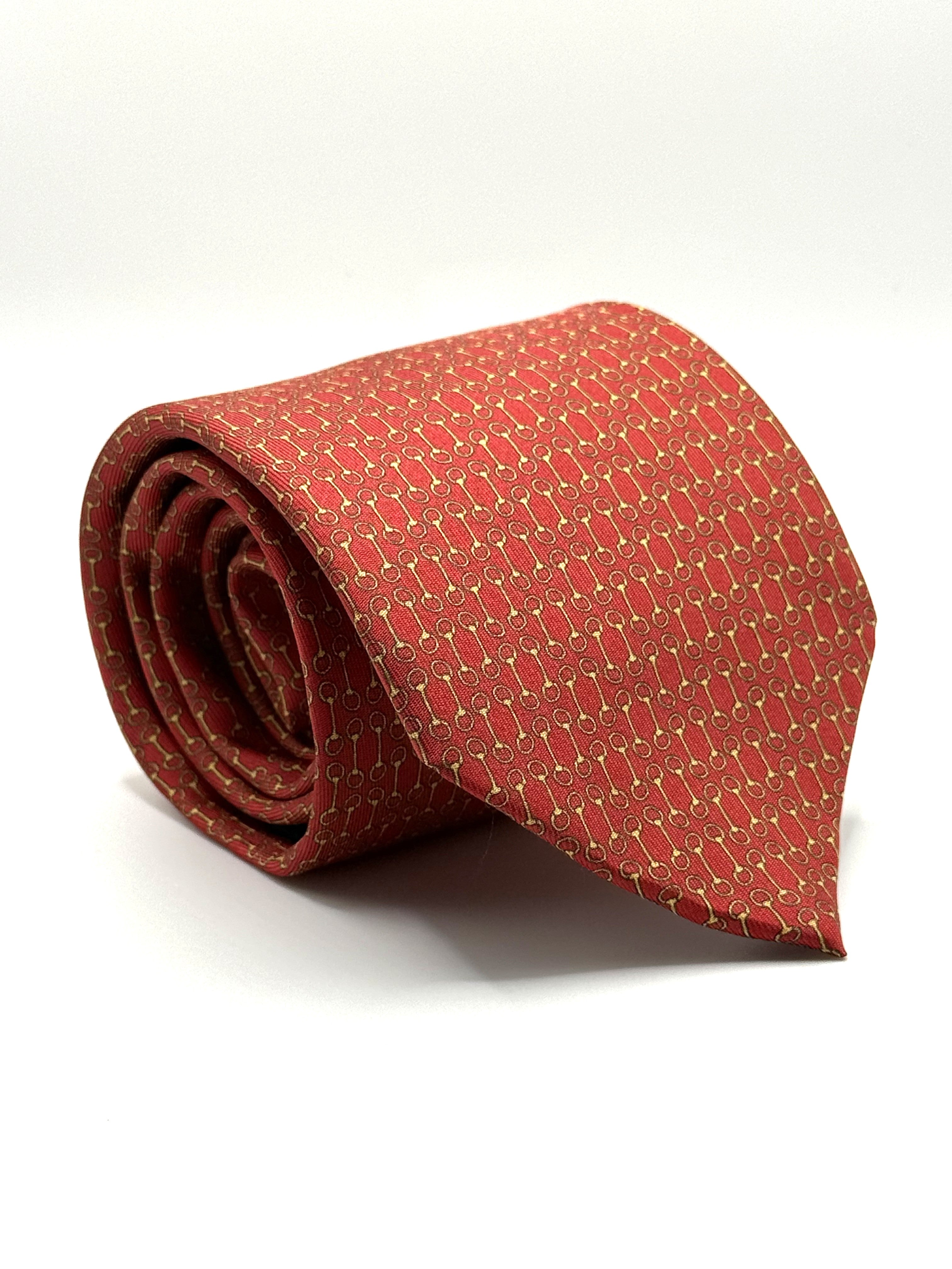 Corbata de seda Verrocchio Rosso