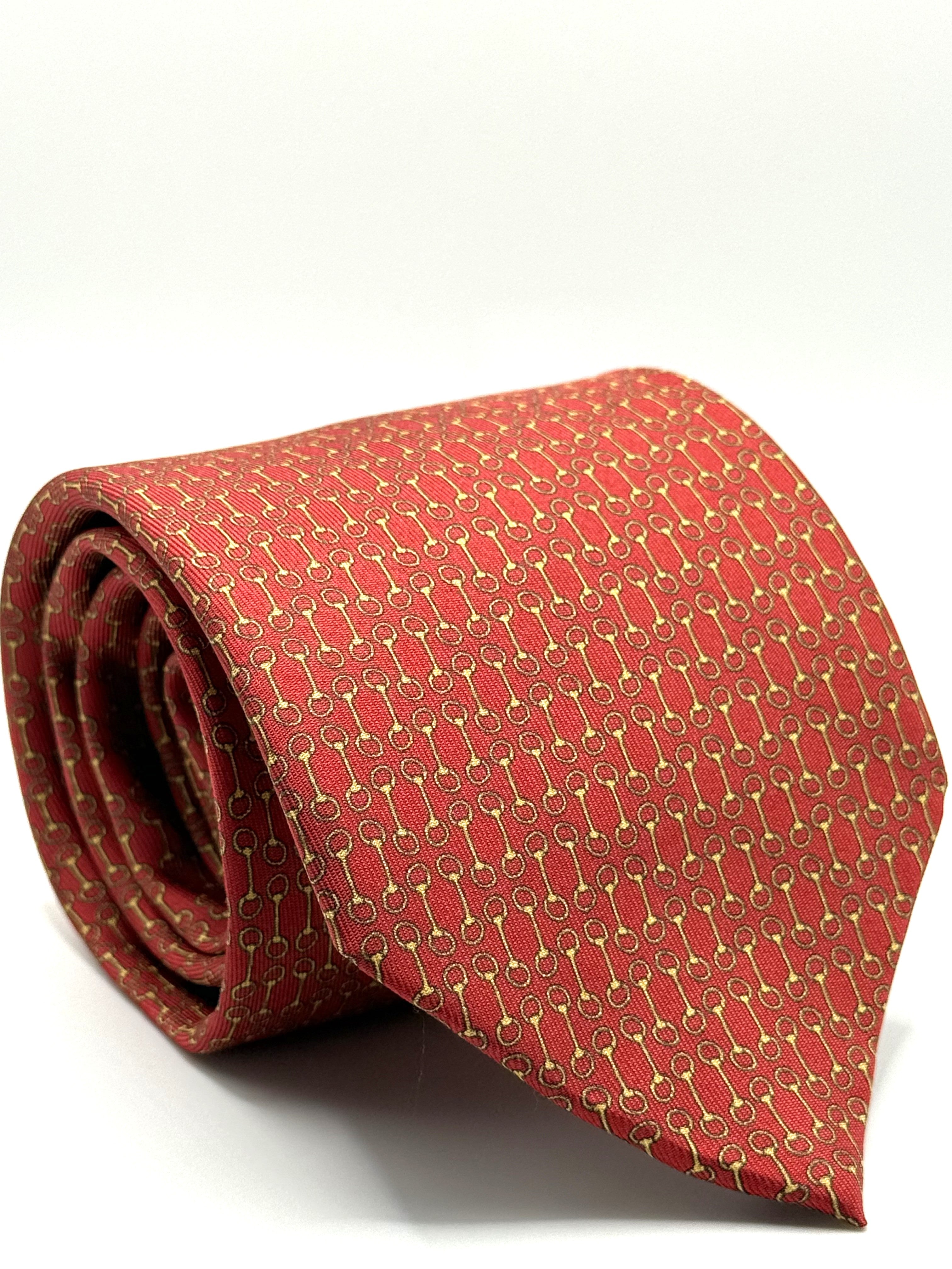 Corbata de seda Verrocchio Rosso