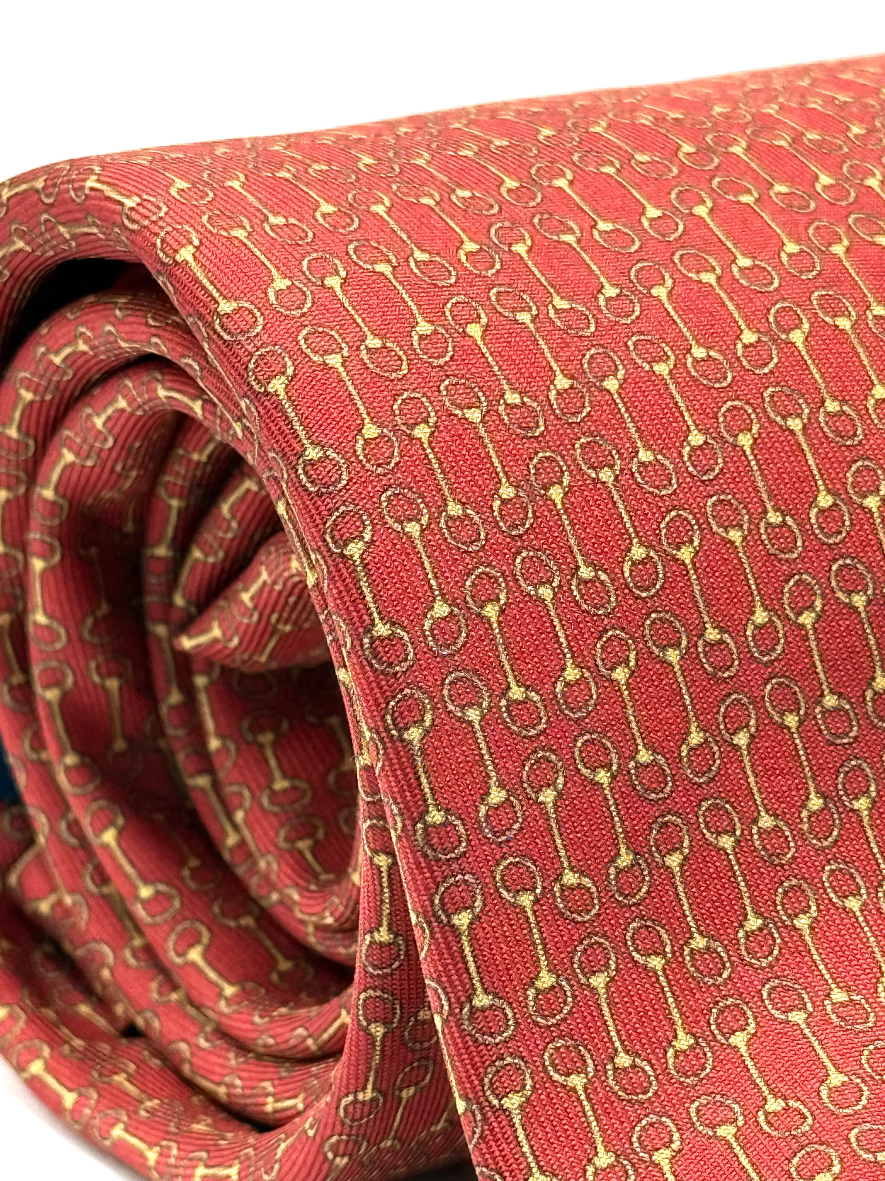Corbata de seda Verrocchio Rosso