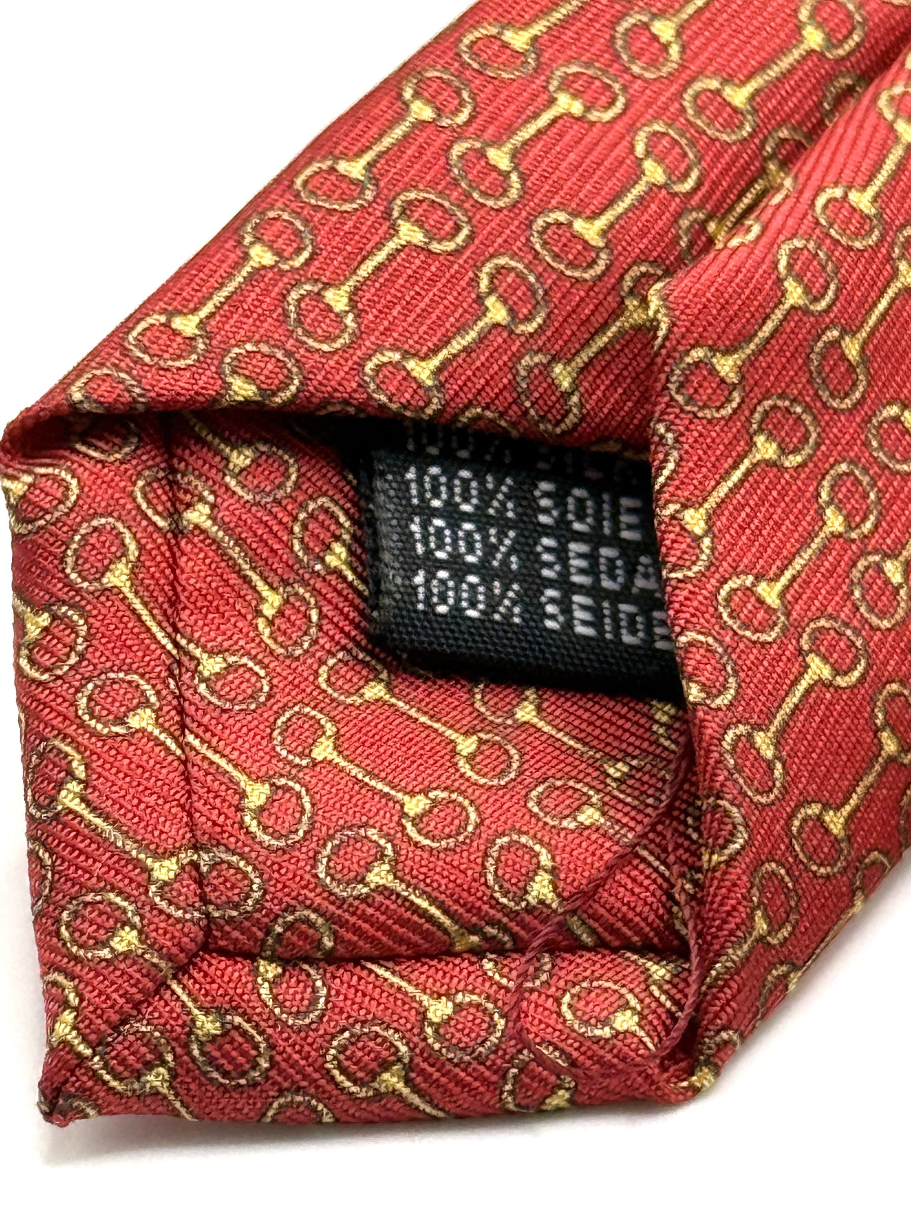 Corbata de seda Verrocchio Rosso