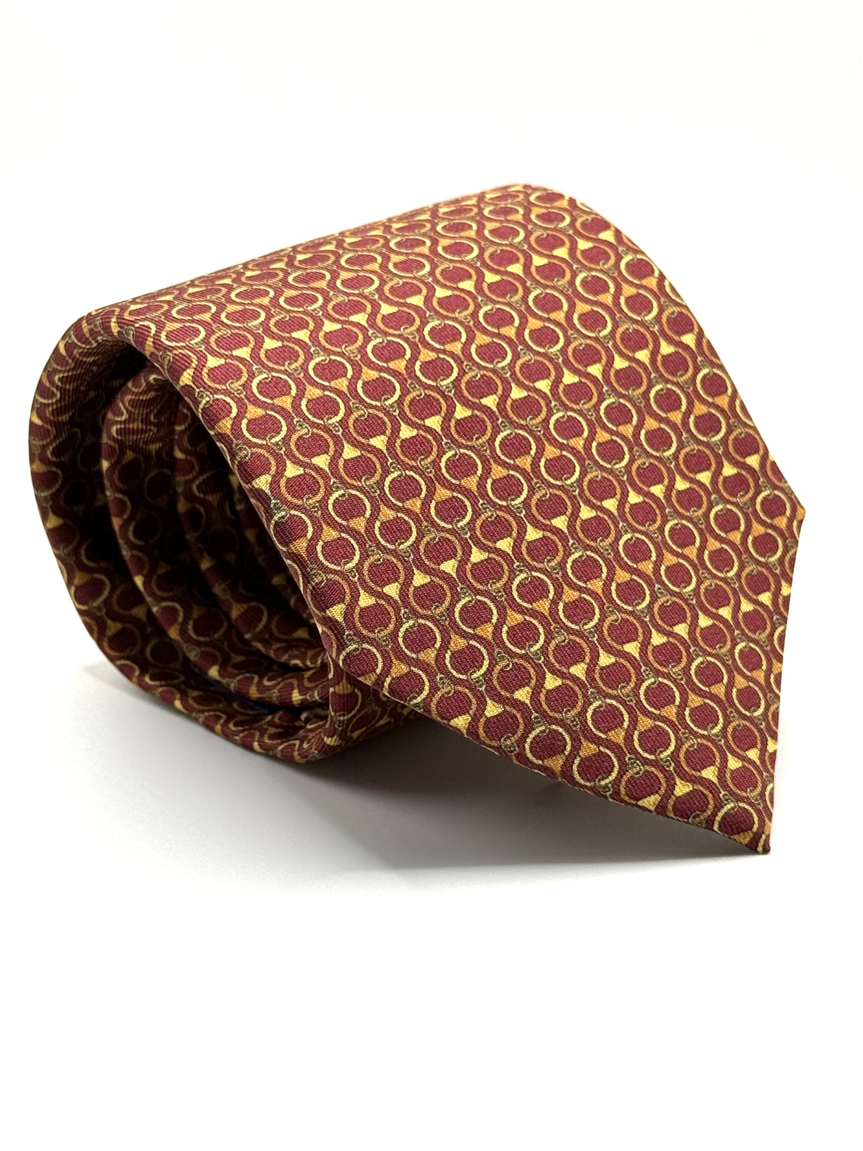 Corbata de seda Raphael burdeos