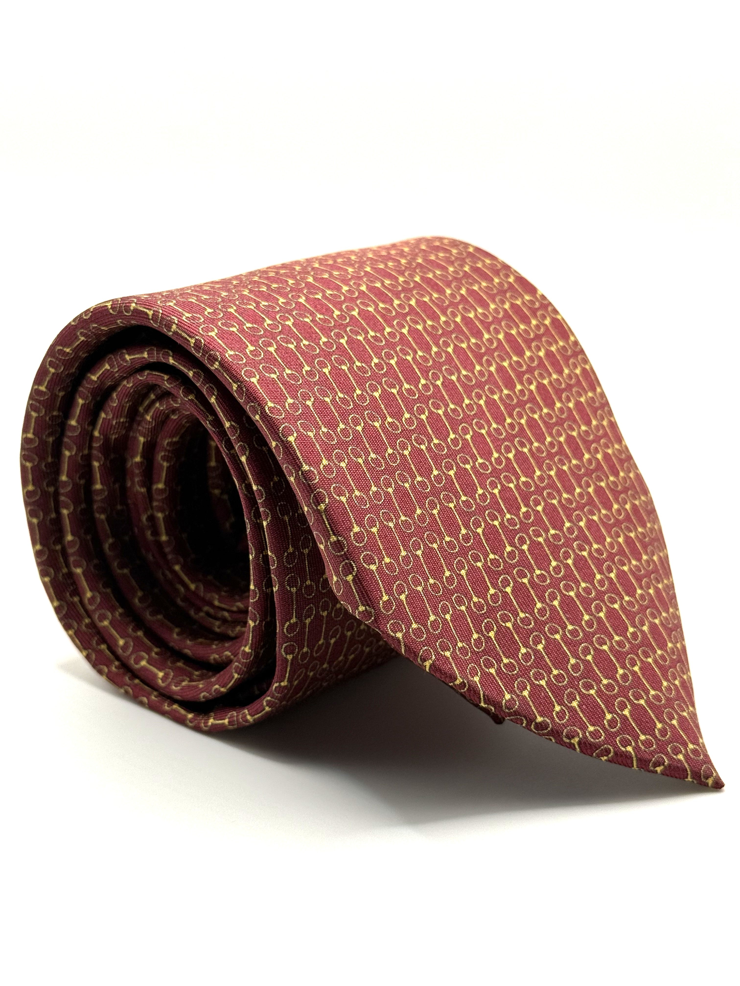 Corbata de seda Verrocchio Burdeos