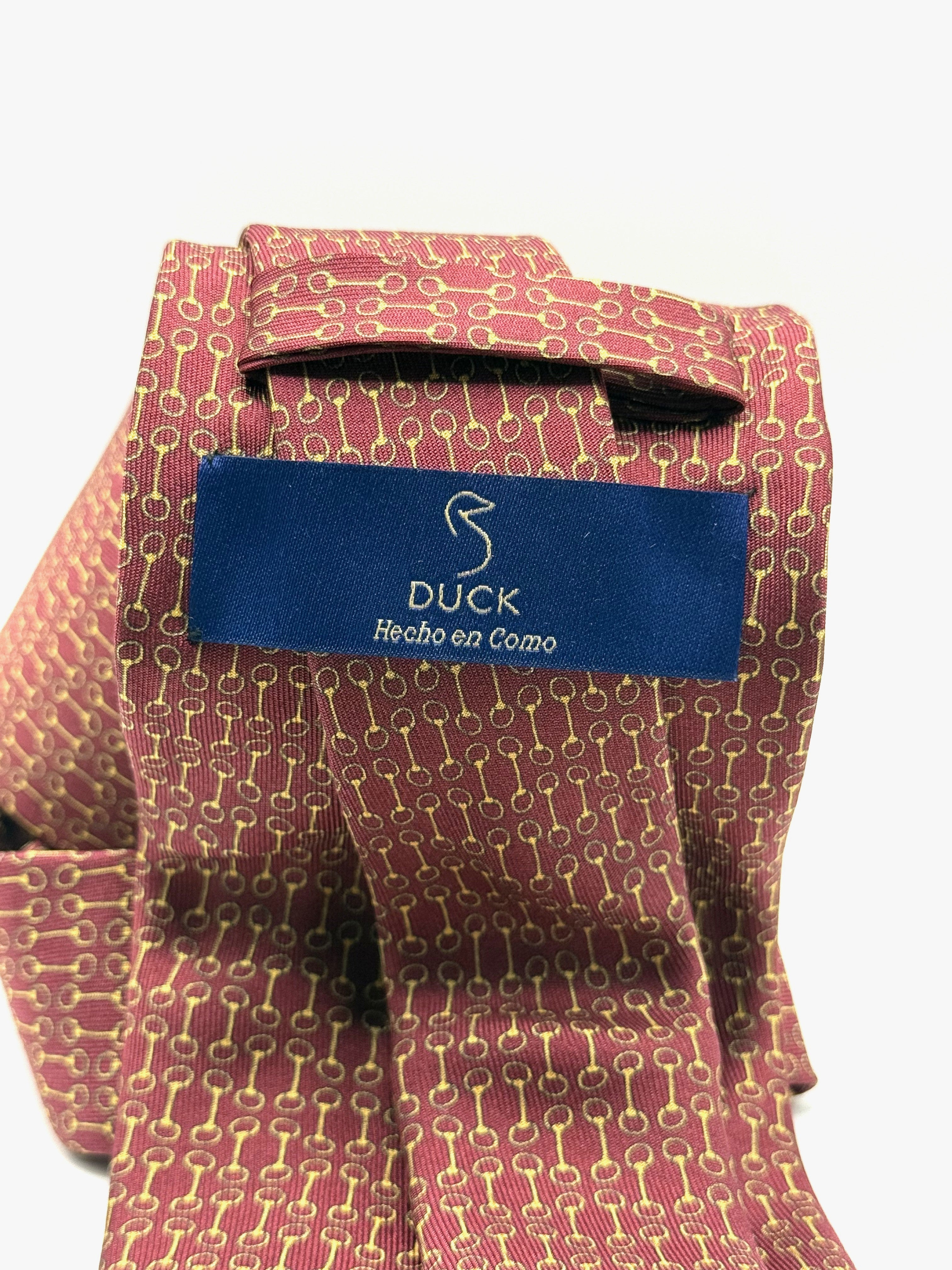 Corbata de seda Verrocchio Burdeos