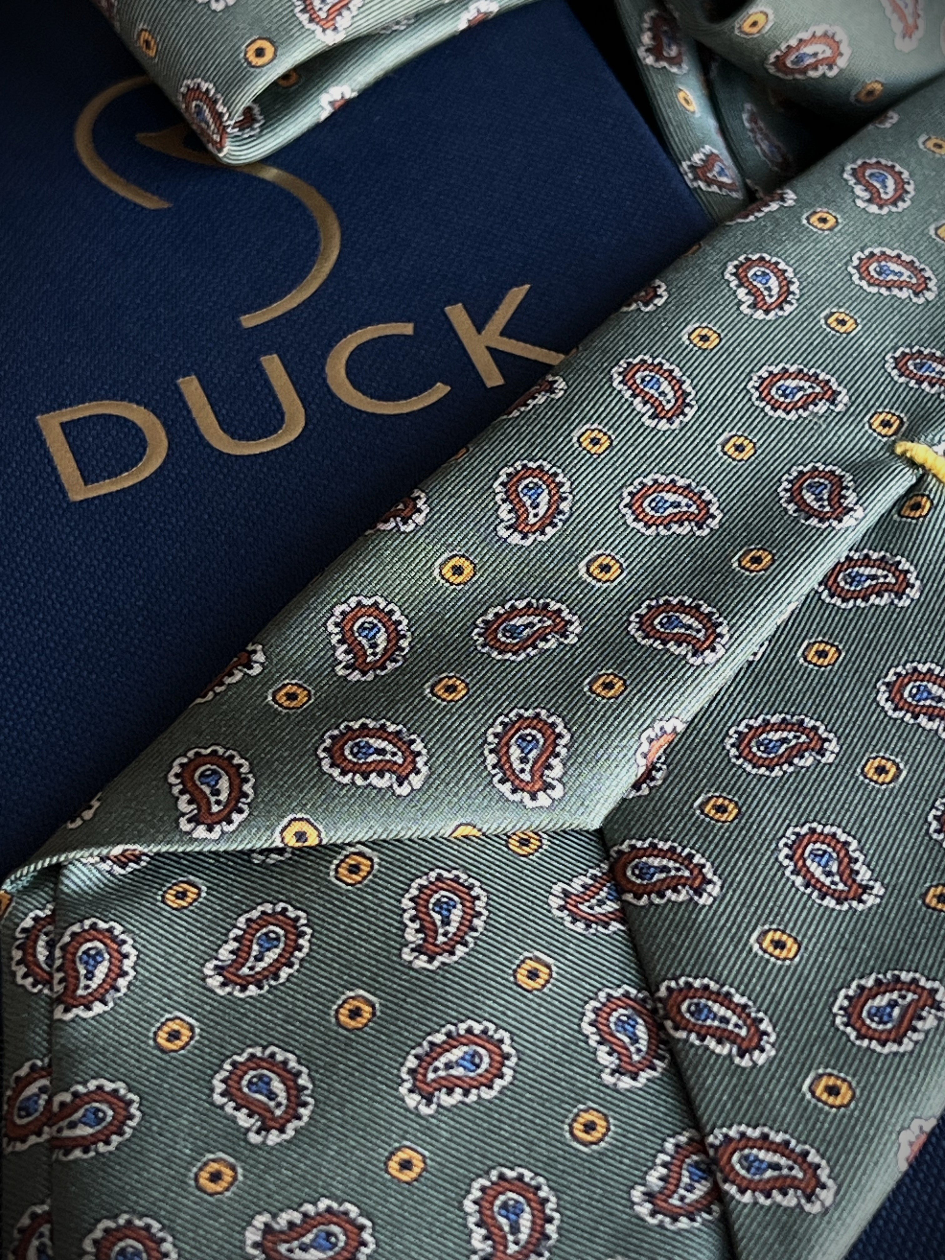 Corbata de seda Lezzeno Verde - Sólo 4 unidades