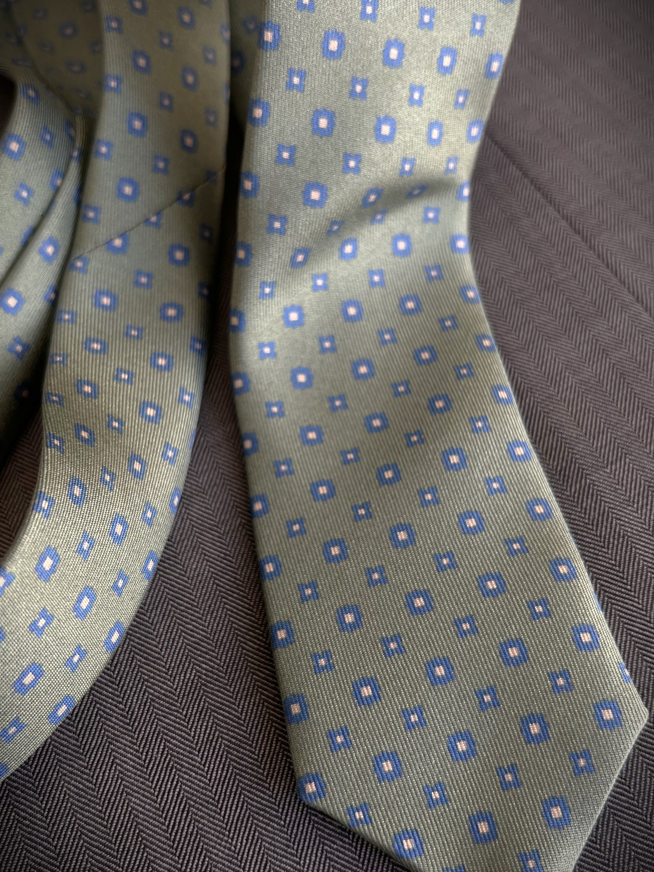 Corbata de seda para niño Sorico verde