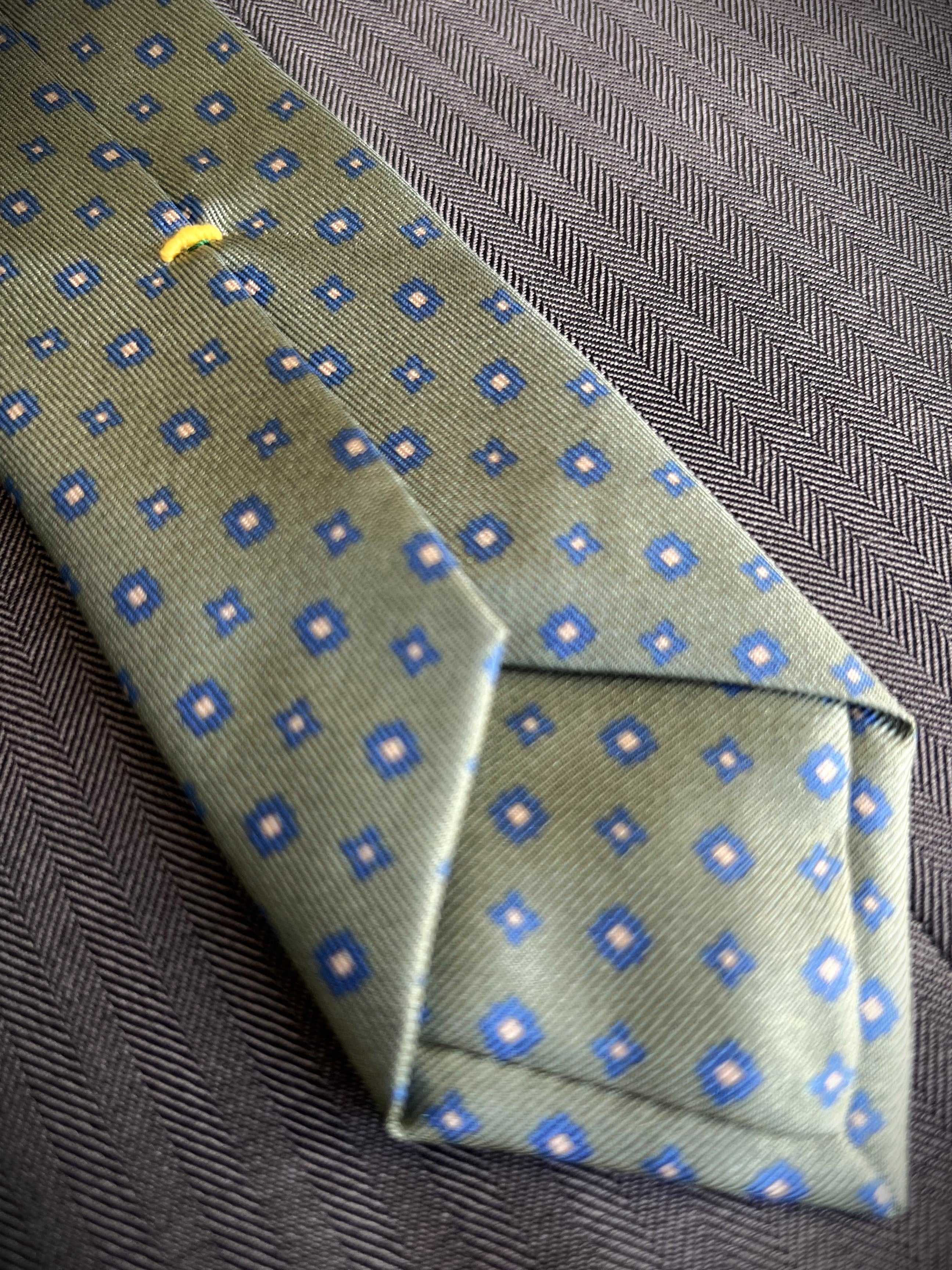 Corbata de seda para niño Sorico verde