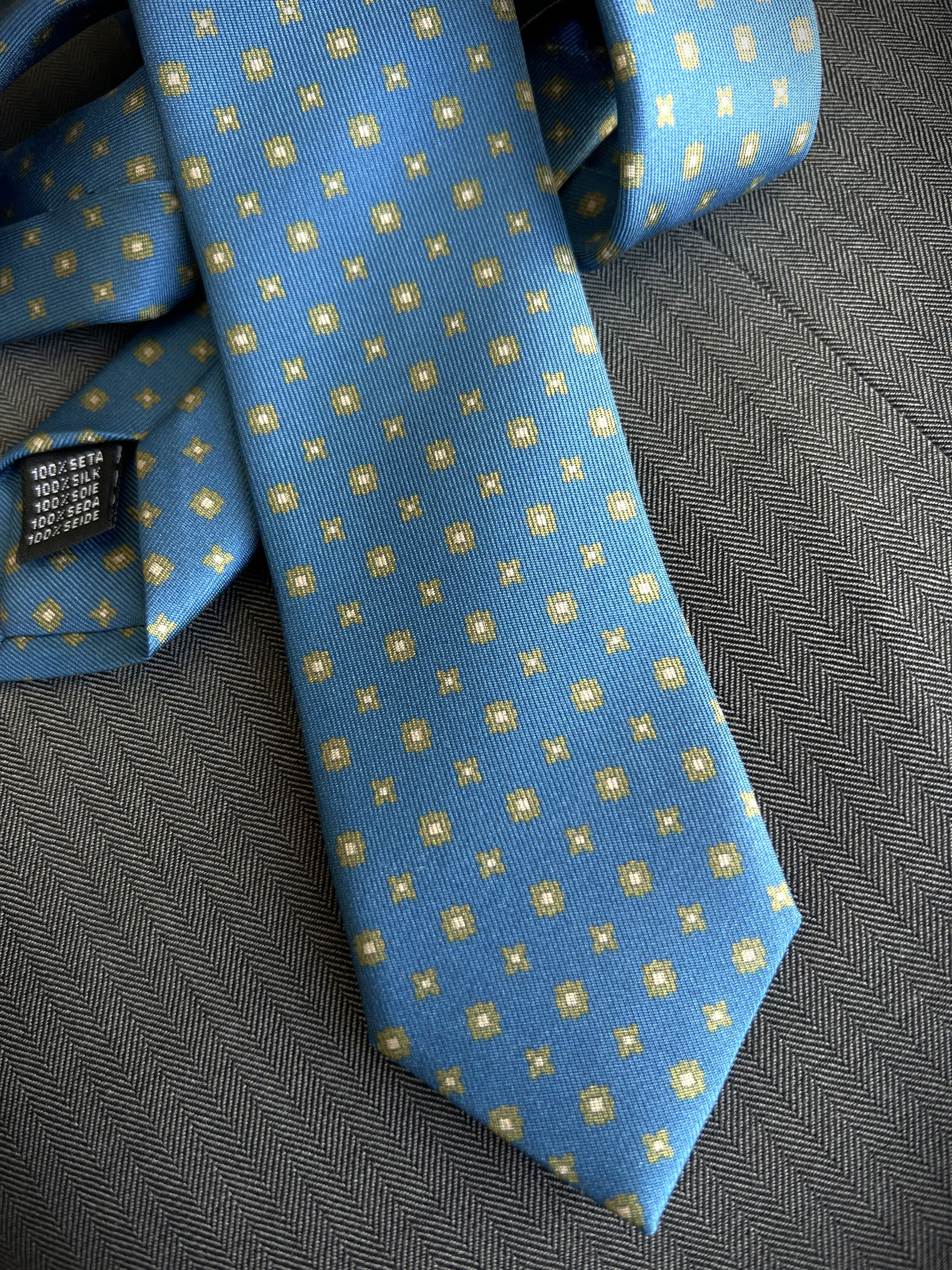 Corbata de seda para niño Sorico azul