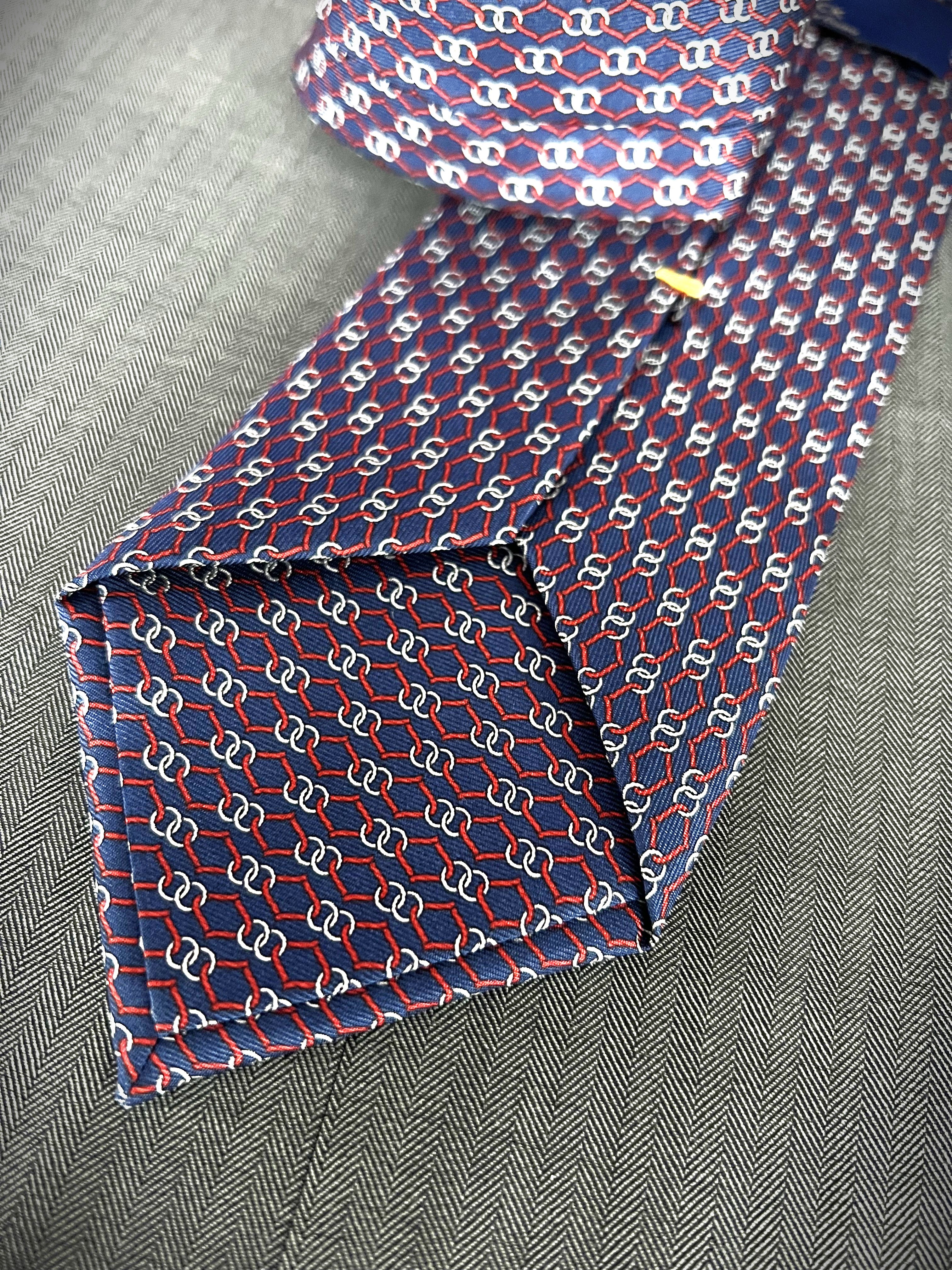 Corbata de seda Varenna azul