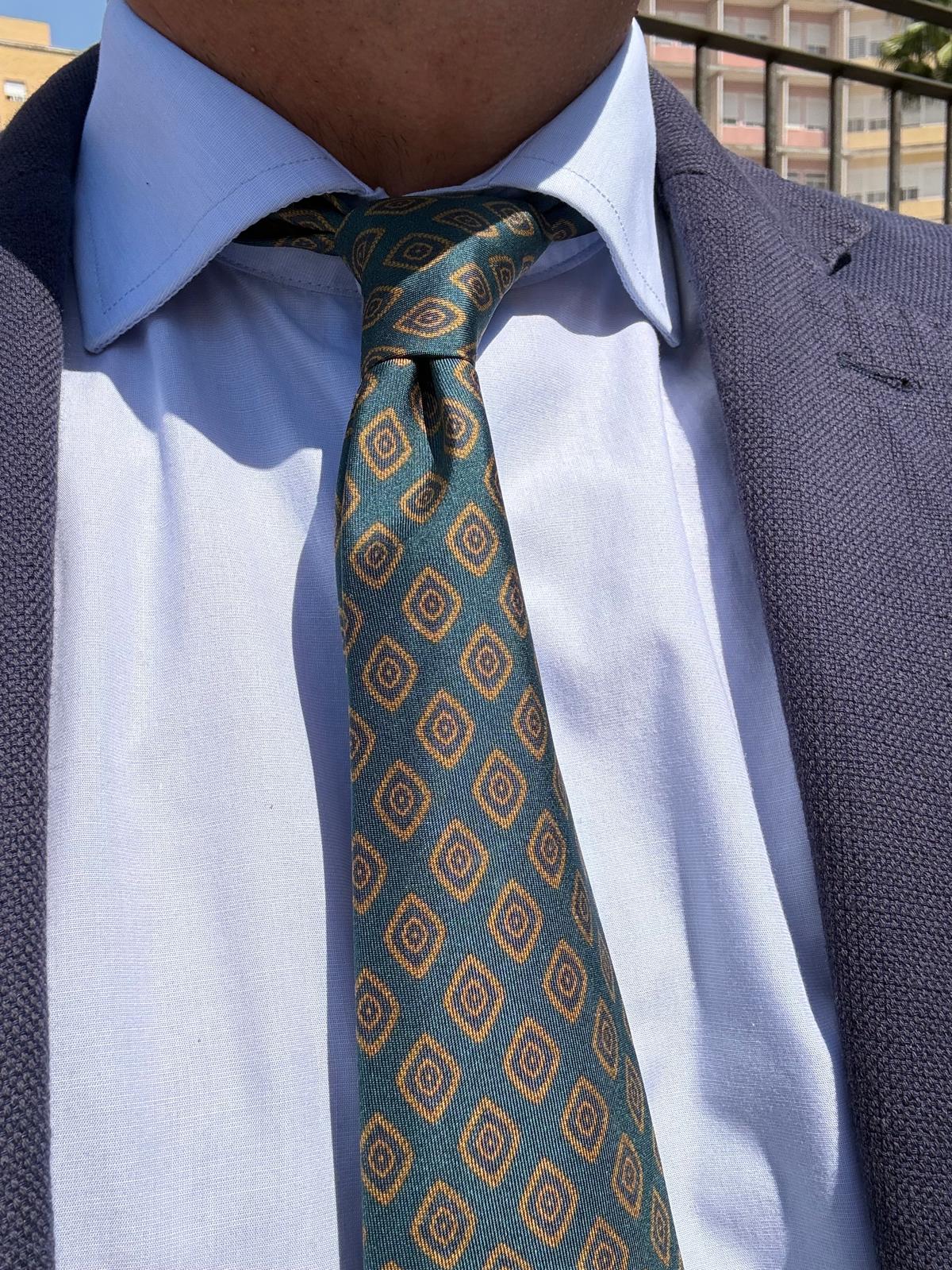 Corbata de seda Bronzino. Exclusiva DUCK